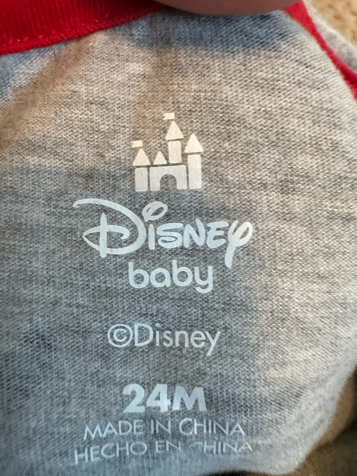 Baby Boy Size 24 Month Denim Mickey Mouse Short With Matching Shirt