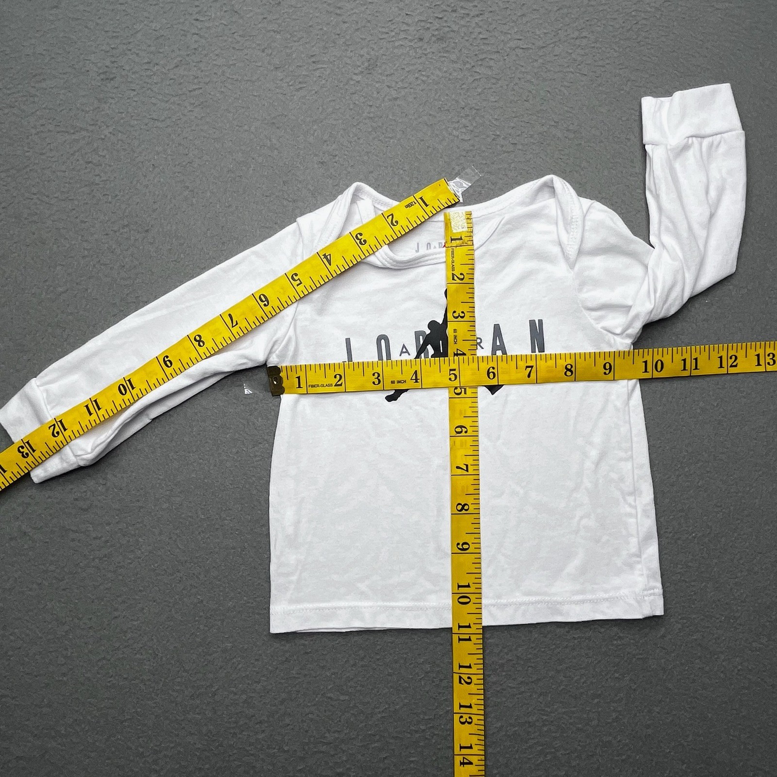Jordan Baby 2 Piece Set Cotton Blend 9M Athletic Jumpman White Grey
