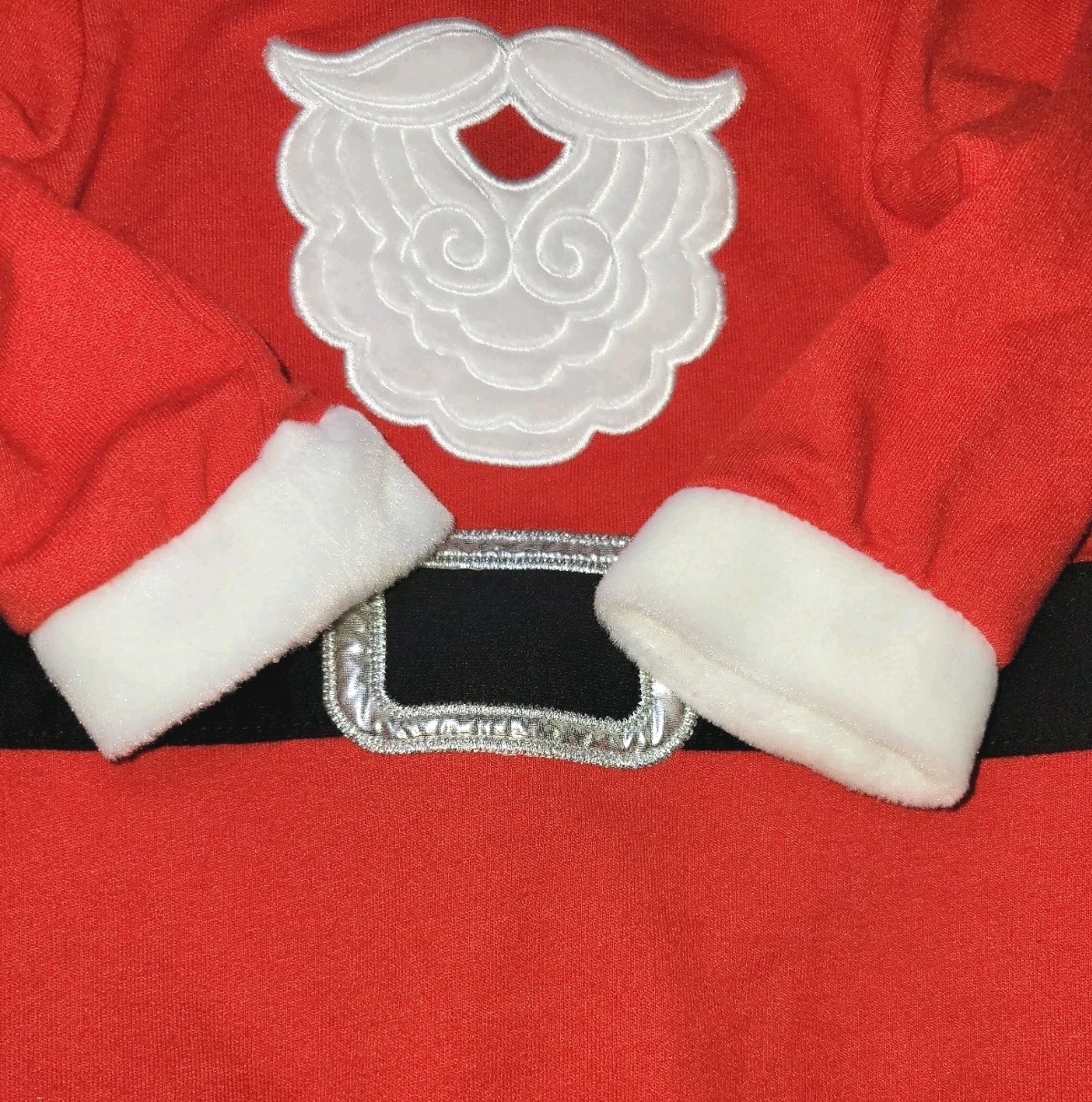 Cat & Jack Boys 6-9 Months Hooded Santa Claus Pants Romper Outfit NWOT