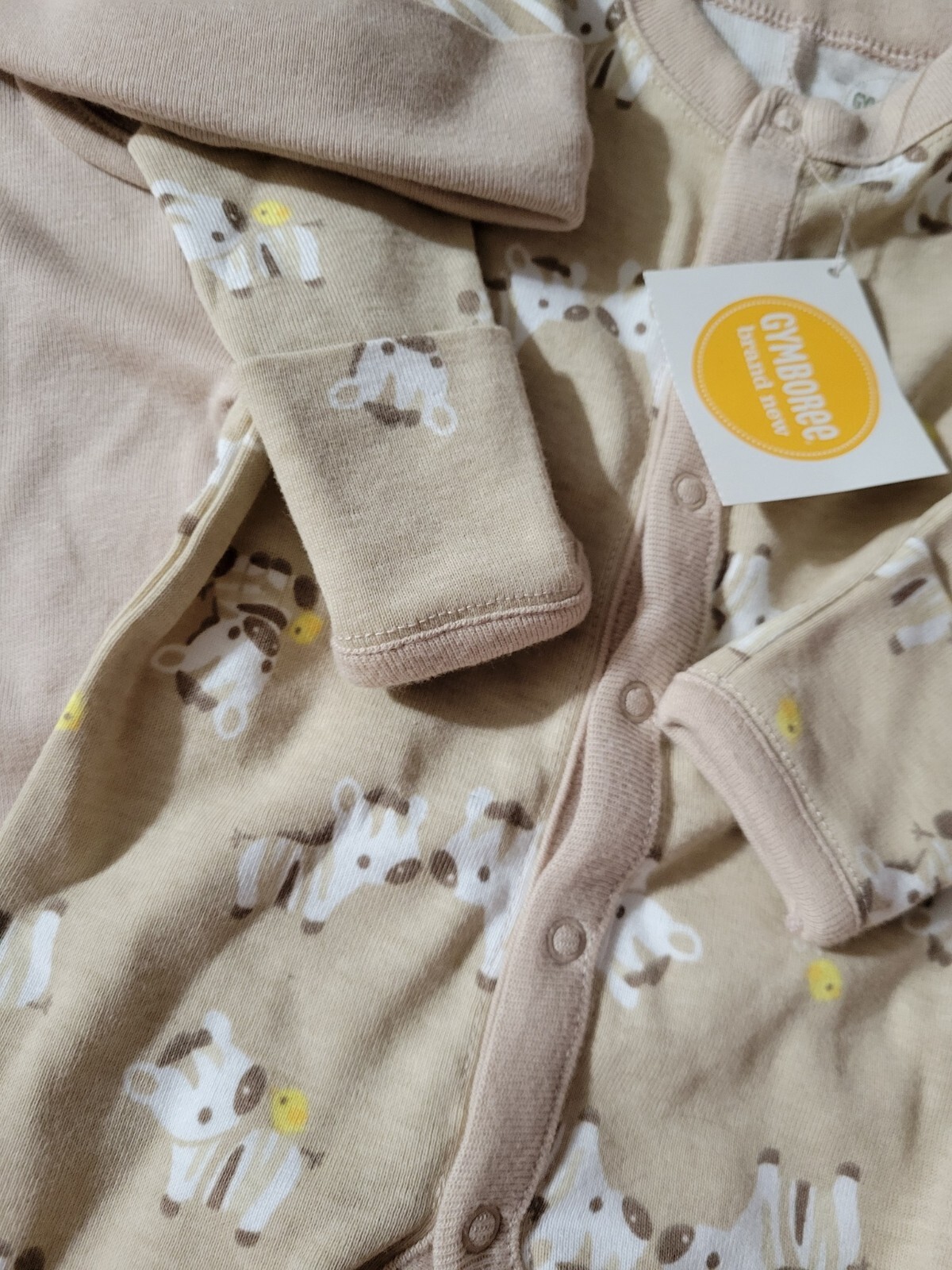 Gymboree Little Zebra 0-3 Month Sleeper Bodysuit & NB Outlet Hat Outfit
