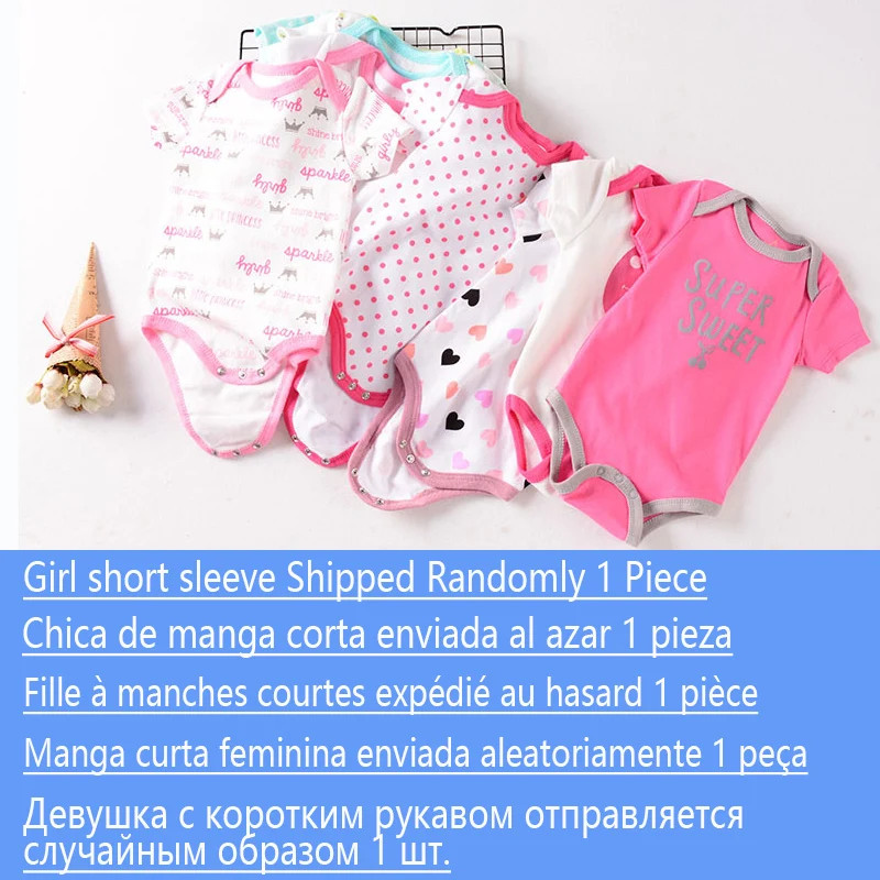 1-2 Pieces Baby Bodysuit For Newborns Summer Baby Romper Girl/Boy Clothes 0-12M