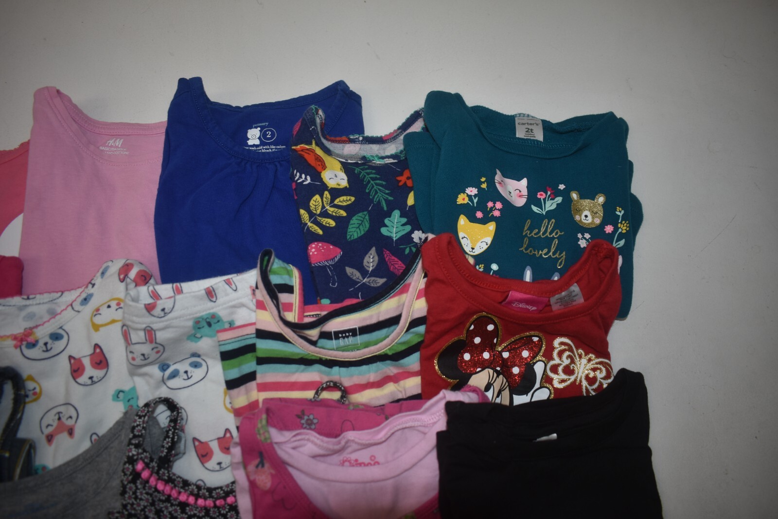 Wholesale Bulk Lot of 25 Girls Size 2T Mixed Season Tops Bottoms Shirts Pants