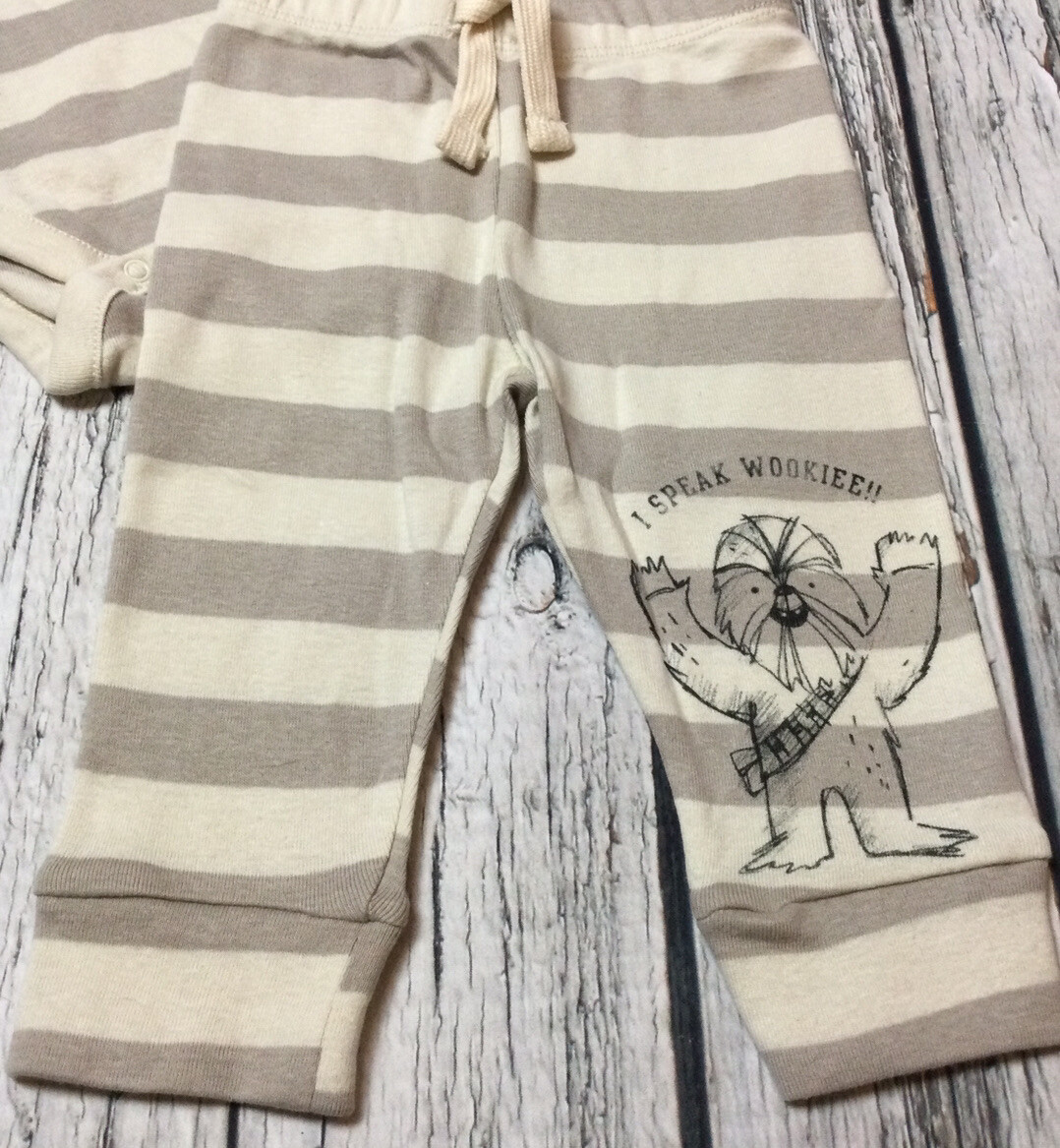 Baby Gap Boys 18-24 Months Star Wars Chewbacca Wookiee Shirt & Pants Outfit. NWT