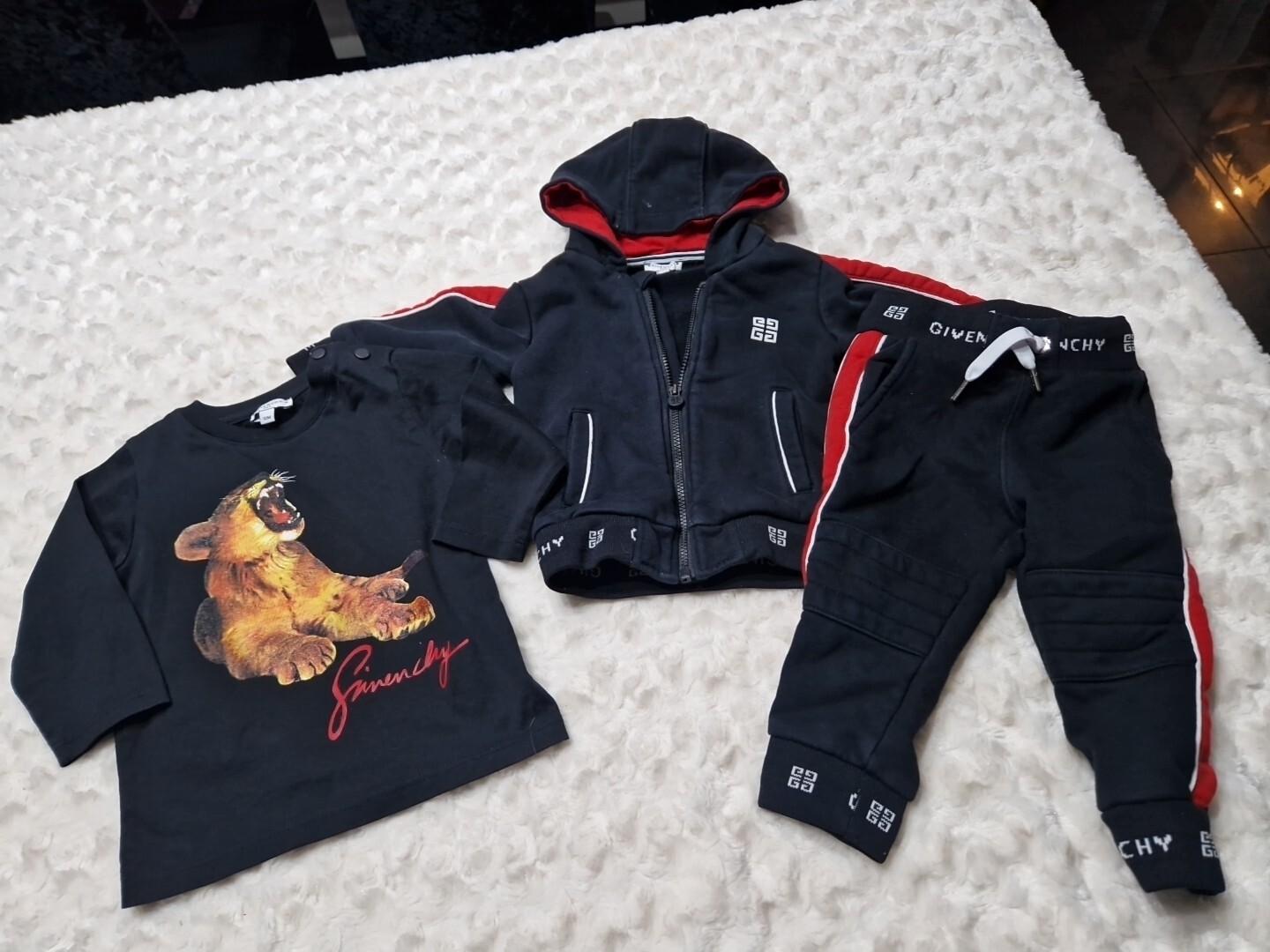 Givenchy Baby Boy 12 Months Tracksuit Set Vgc