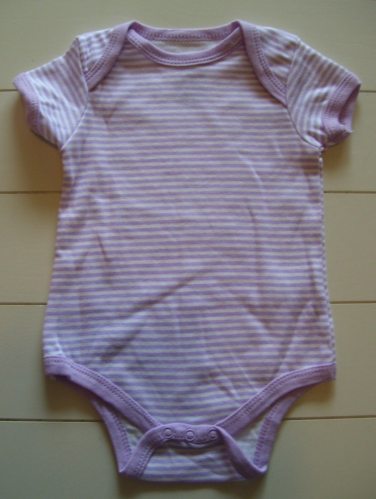 Weeplay 3 Pc Striped Bodysuit LS Bird Footed Sleeper & Sweet Bib 6-9M