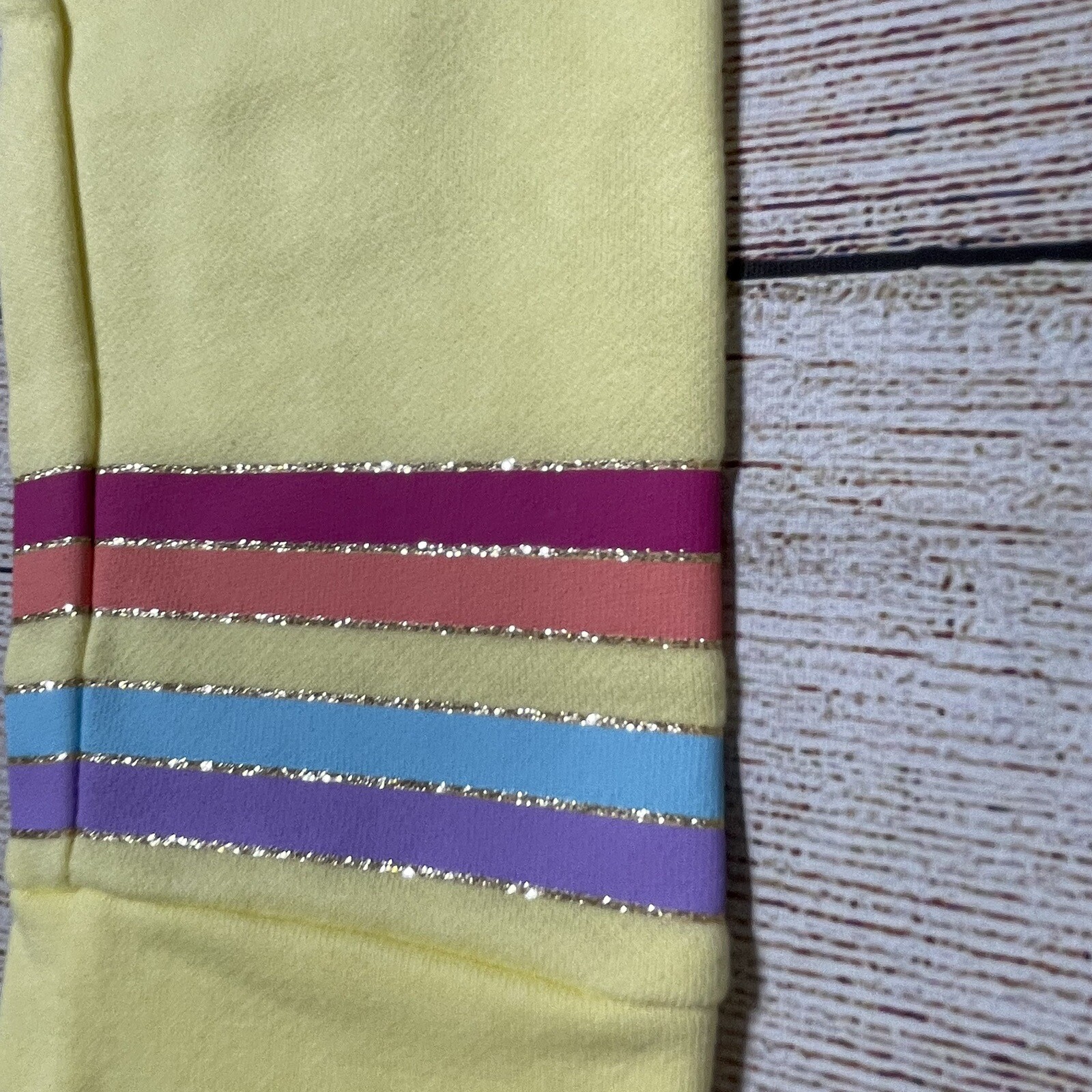Toddler Girl Rainbow 2 Piece Outfit Size 3T. NWT! Colorful And Cozy. Yellow