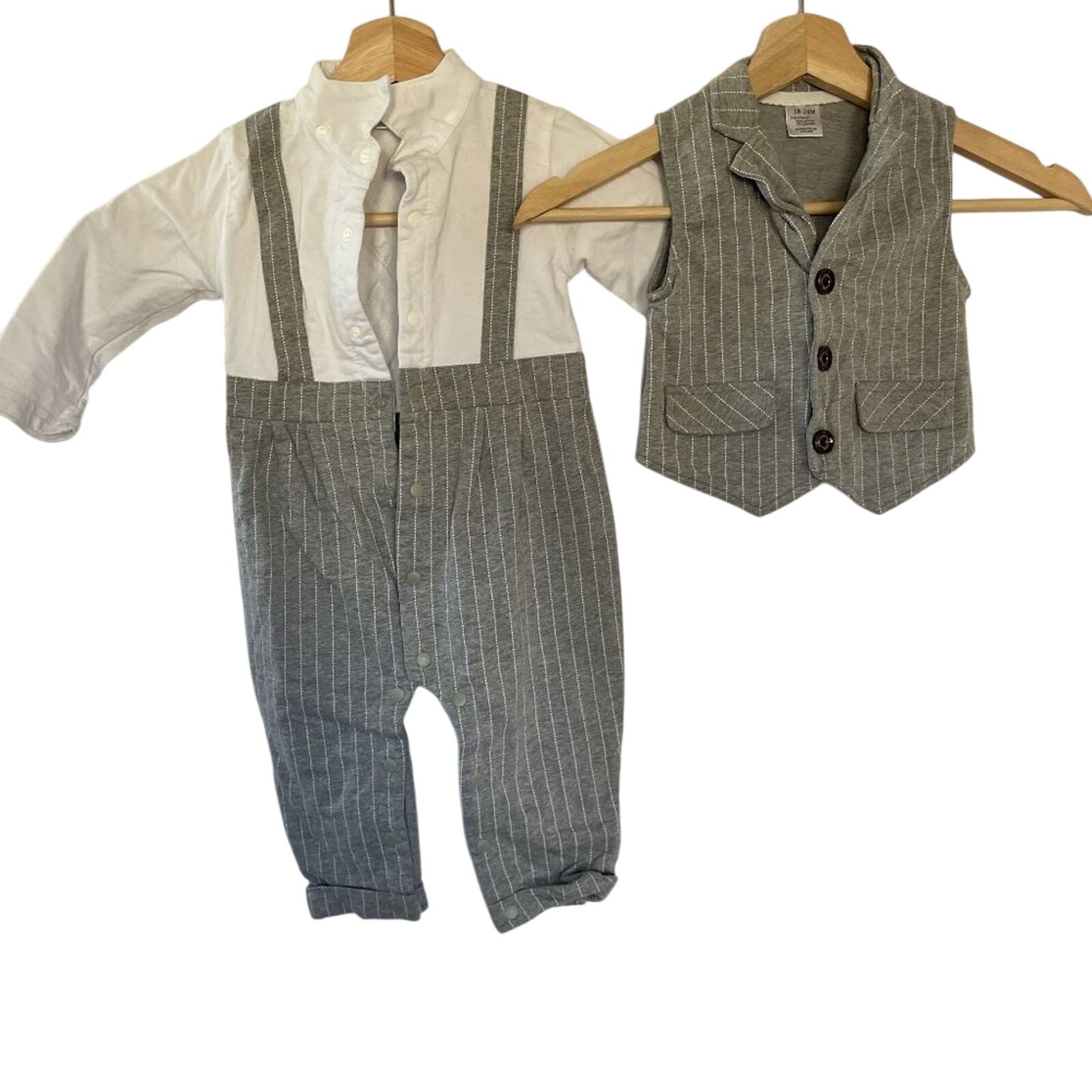 Toddler formal wear two piece suit set cotton spandex size 18-24M comfortable