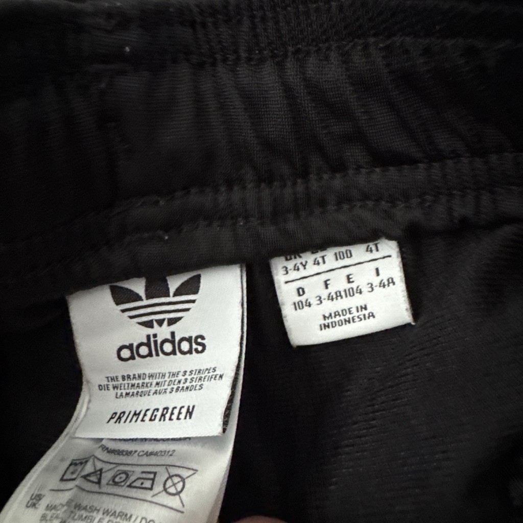 Adidas Originals Toddler Track Jacket & Pants Set 4T Black & White Streetwear