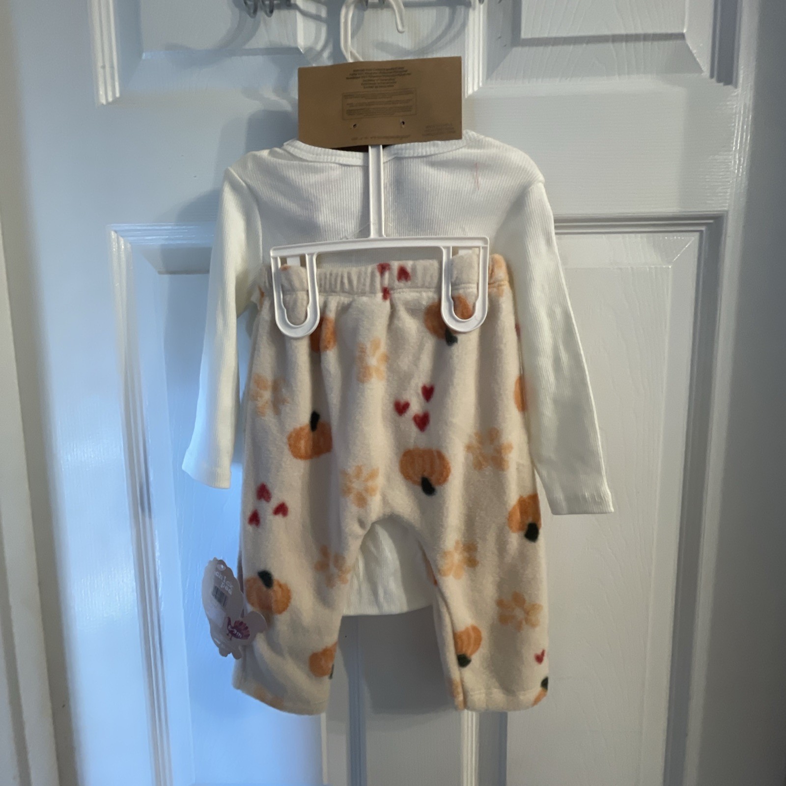 Chick Pea~ 6-9 Months Thanksgiving Baby 3piece Outfit Set Daddy’s Lil Turkey NEW