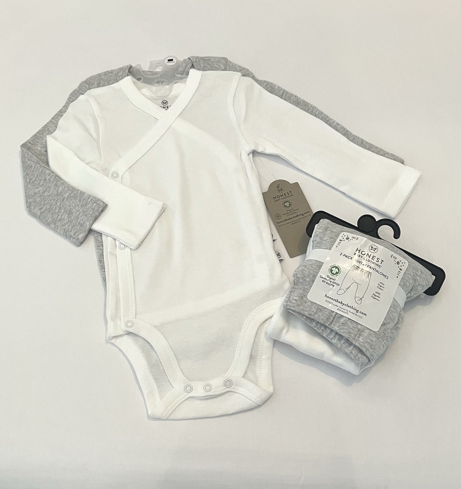 Honest Baby Boy Girl Clothes 6-9 Months Pants Long Sleeve Bodysuits Cute Set New