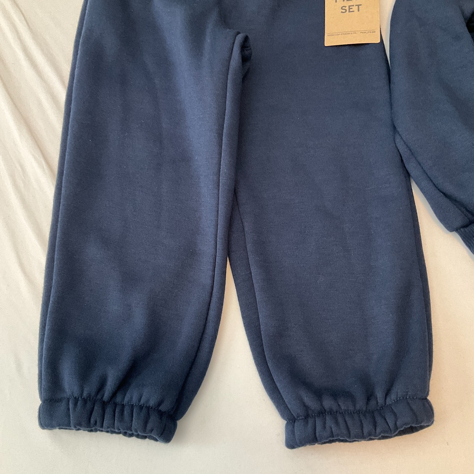 Levis Pullover Hoodie And Sweatpant Set Toddler Size 3T Blue Stretch Graphic