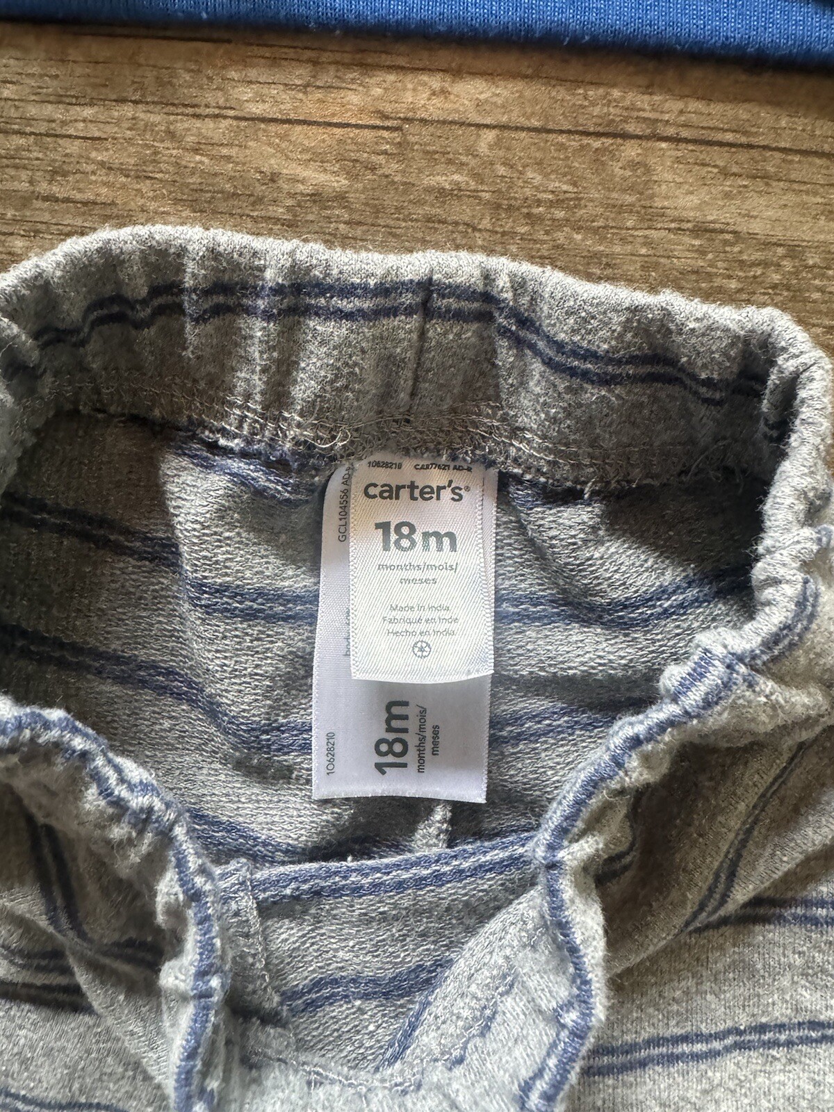 Lot Of 4 Baby Boy Clothes Size 18 Months Carter’s Shirts Pants Blue Stripes Fox