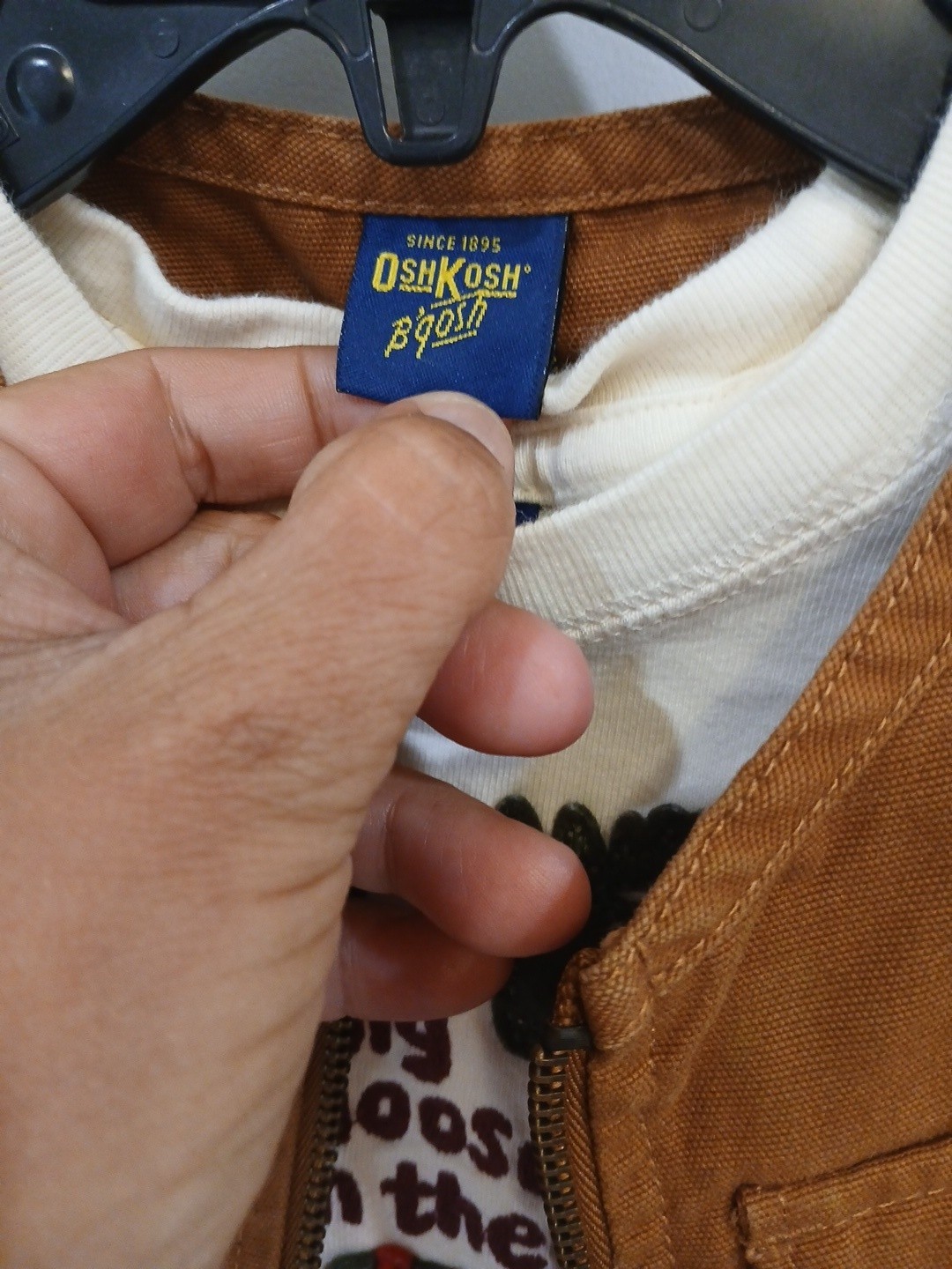 Vintage OshKosh B’gosh Long Sleeve Shirt And Utility Vest Set 12 Months 90s Y2K