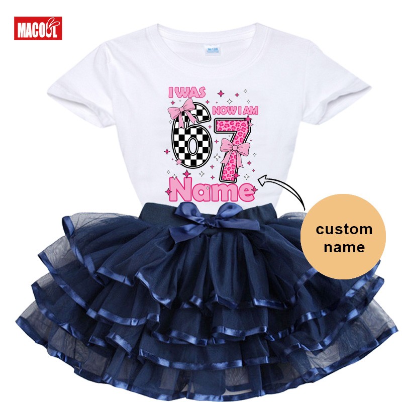 Girls Purple Pleated Skirt Birthday Party Outfits Girl Dress Sets Child Outfits