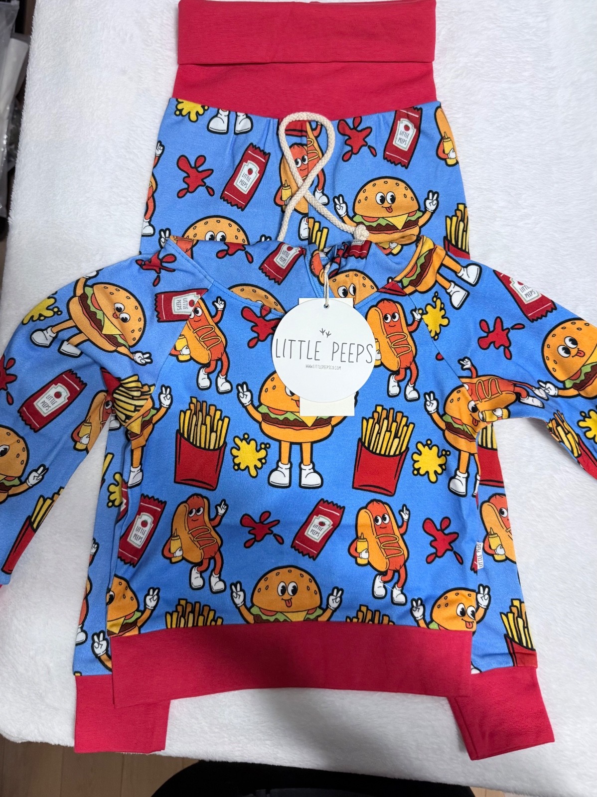 Certified Organic cotton Fast Food Jogger Set -4T Free Shipping