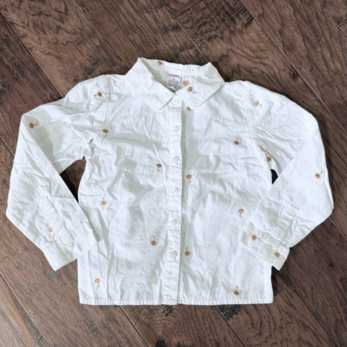Gymboree (Vintage) 2003 Girls (3 pc) Size 6 Shirt Jeans Button-up Flowers, B#99