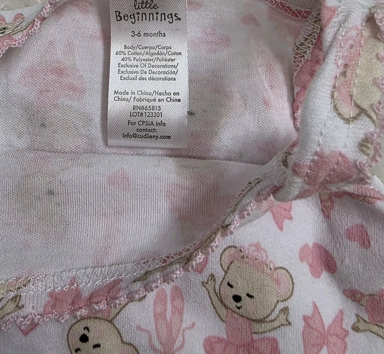 NWT Baby Girl Outfit Bundle: 3 Bodysuits + Sunglasses Brand Little Beginnings