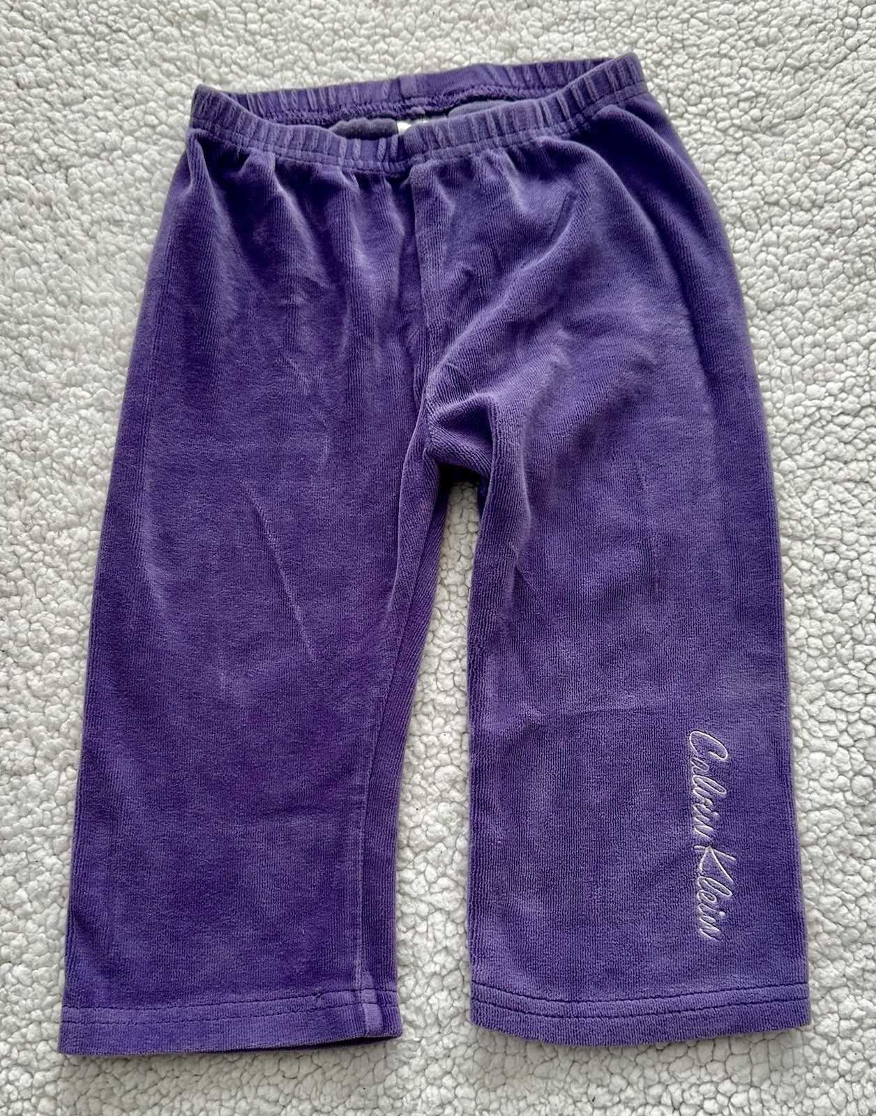 Girls Calvin Klein Velour Velvet Track Suit Toddler 18 Months Pants Jacket 18m