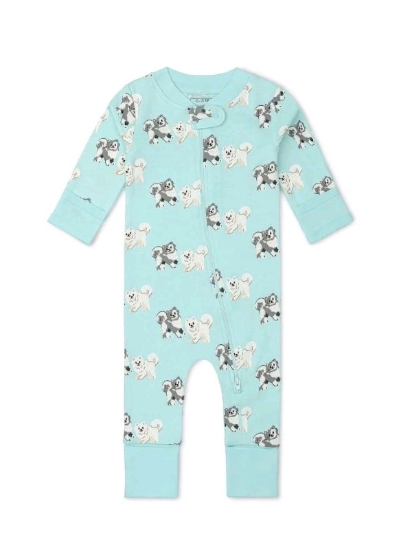 Paris Hilton x Monica + Andy Organic Cotton One-Piece Pajamas Size 12M New