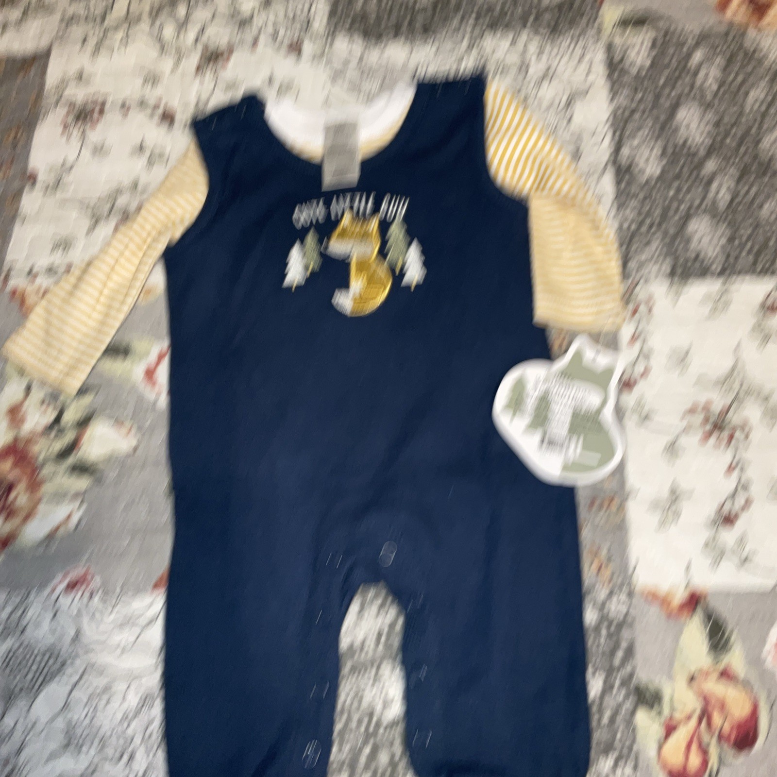 Little Beginnings Baby Outfit – 0–3 Months – 2 Piece Bodysuit & Footed Jumper
