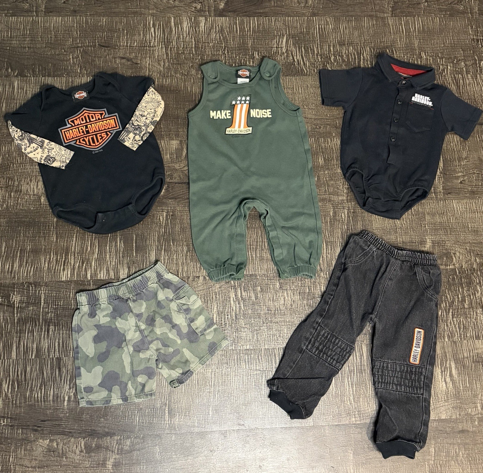 Harley Davidson Baby Boy Bundle 6-9months 12-18months