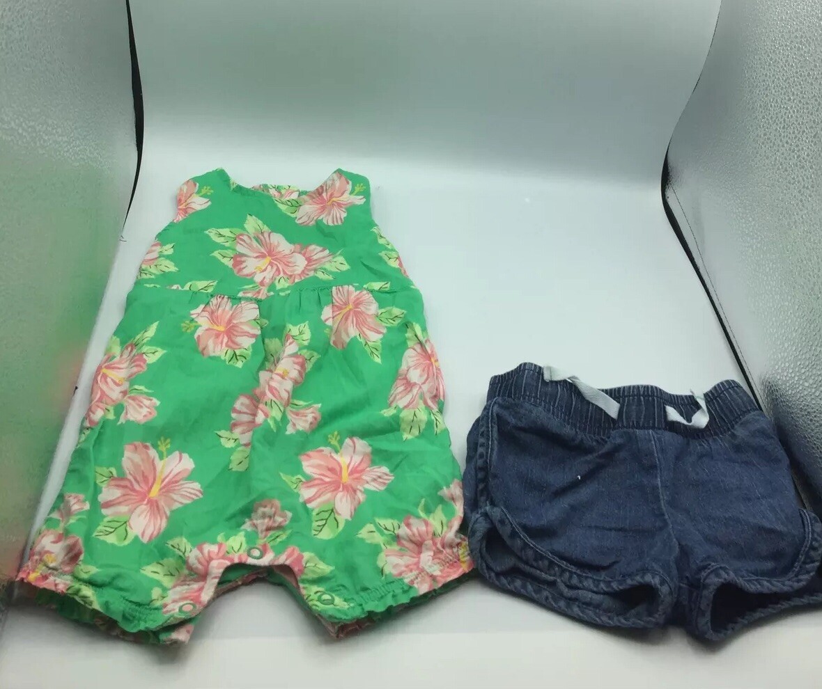 CAT&JACK Carters Girl Romper shorts 12 Months