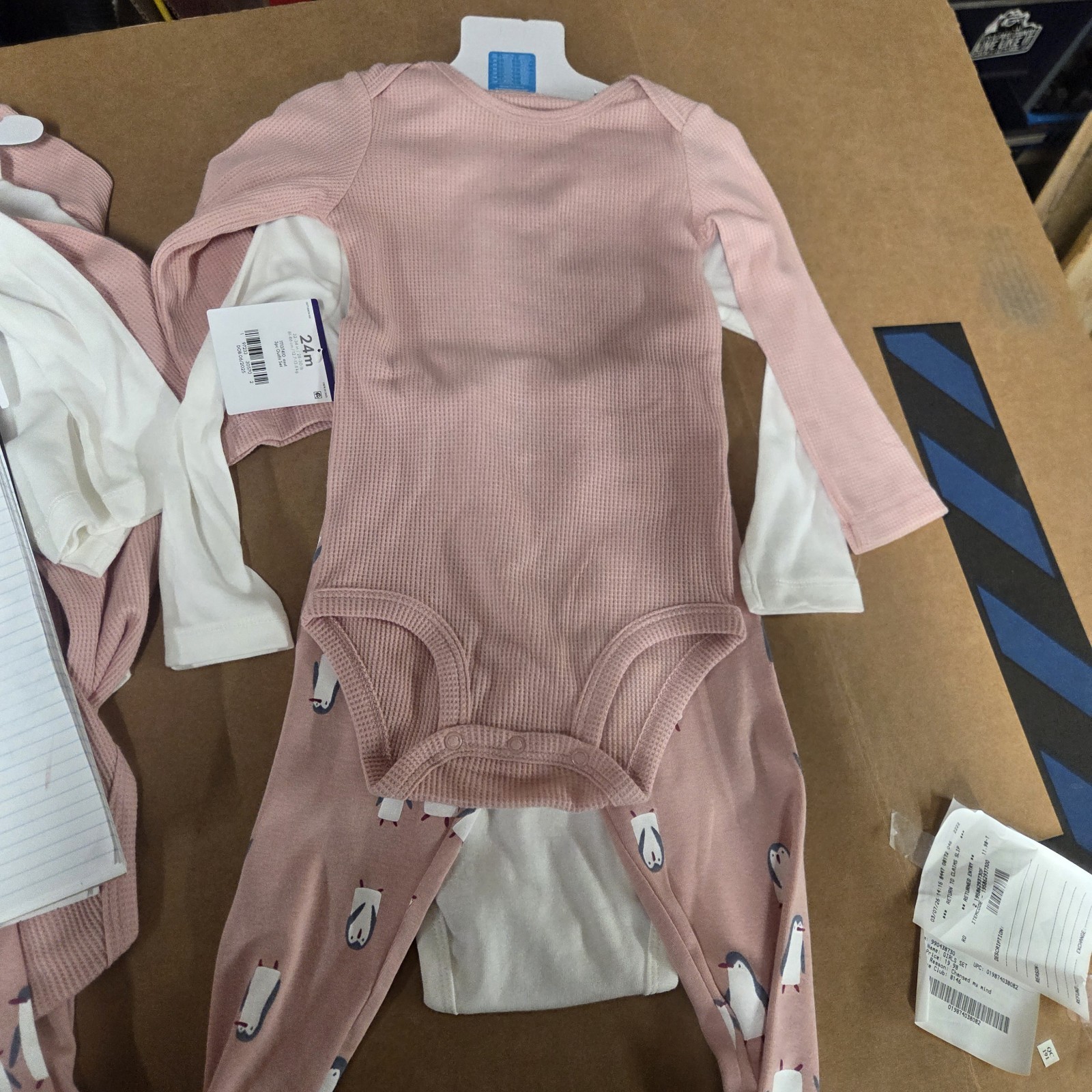 Carters Baby Girl 3-piece Set, Lightweight, Cotton, 24mo