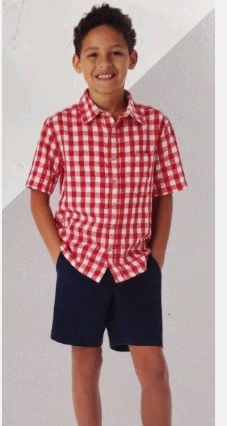 Member’s Mark Boys Shirt & Shorts Set – Size 6/7 – NEW