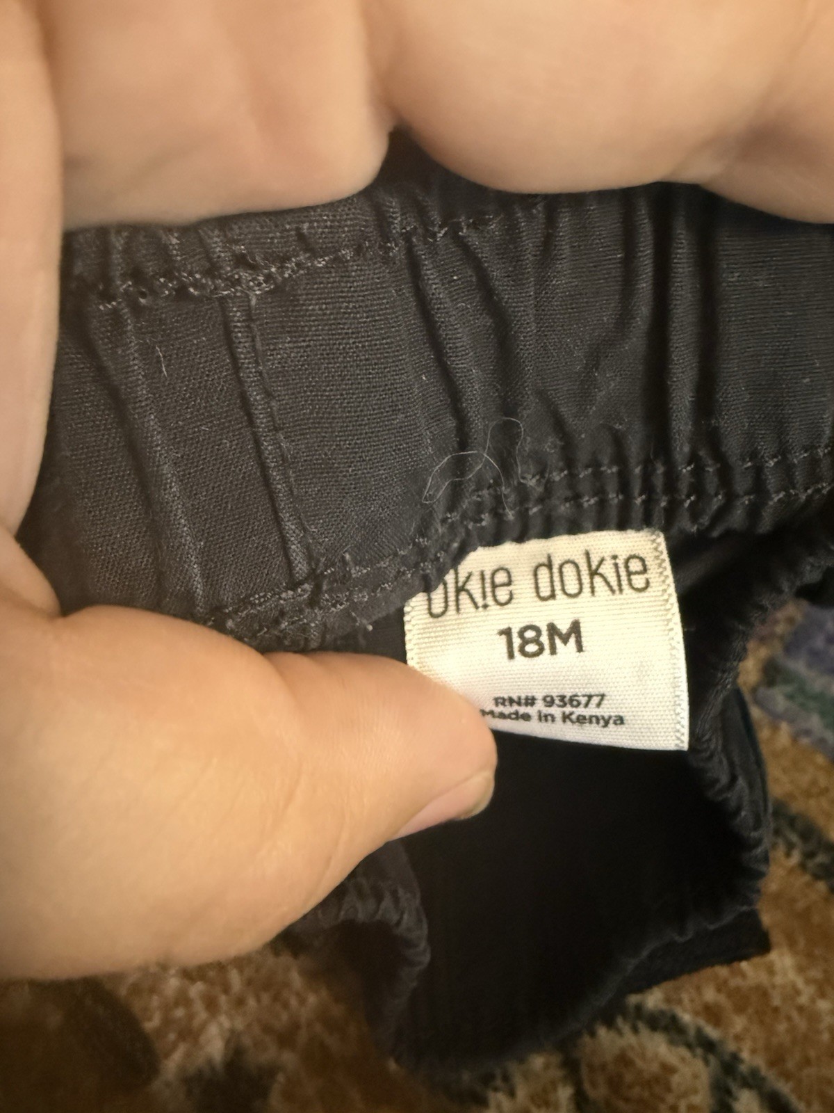 Carter’s Okie Dokie 18M 2pc Sloth Graphic Bodysuit & Shorts Set Gray/Black