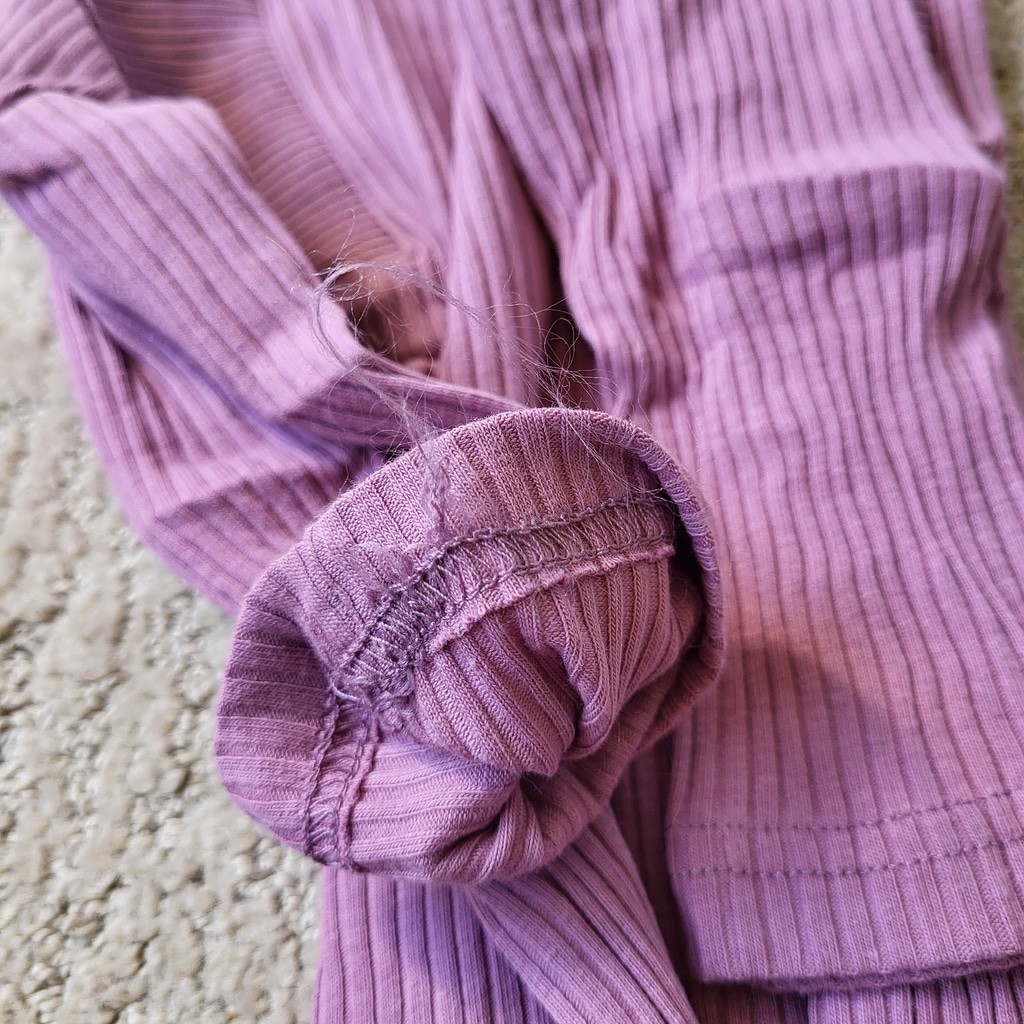 Baby Girl 3-Piece Rib Frill Long Sleeve Romper & Pant Set-Size 12-18 Months–NWT