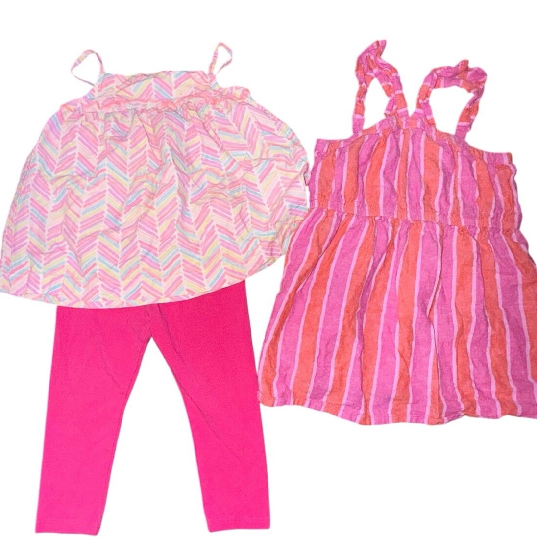 Toddler Girls 2T Summer Lot Carter’s OshKosh Spotted Zebra Dress Tunic Leggings
