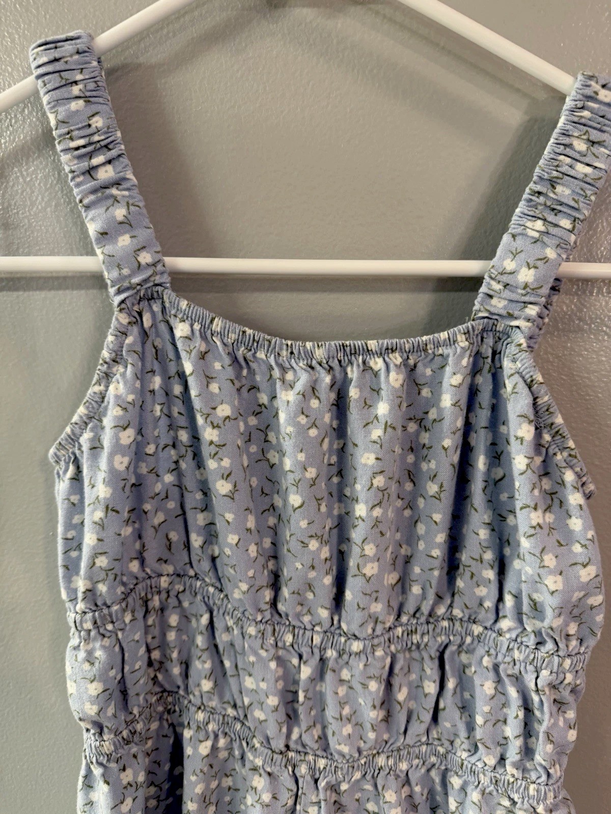 Girls Pants Outfit Baby Blue Floral Size 8 Pics Can’t Do It Justice. It’s Cute.