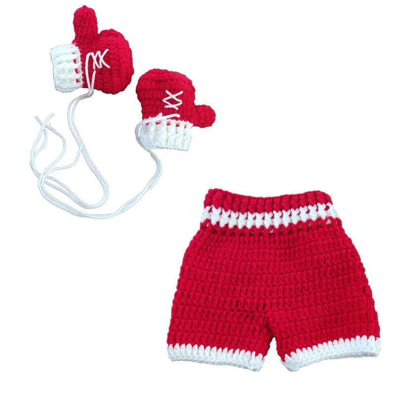 Baby boy Boxing Gloves with shorts set girl Boxing Gloves with Shorts Newborn