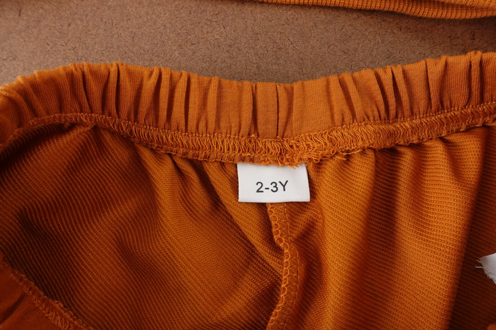 Toddler Girl Size 2-3 Rust 2 Piece Bow Accent Sweatshirt Flare Sweatpant Set New