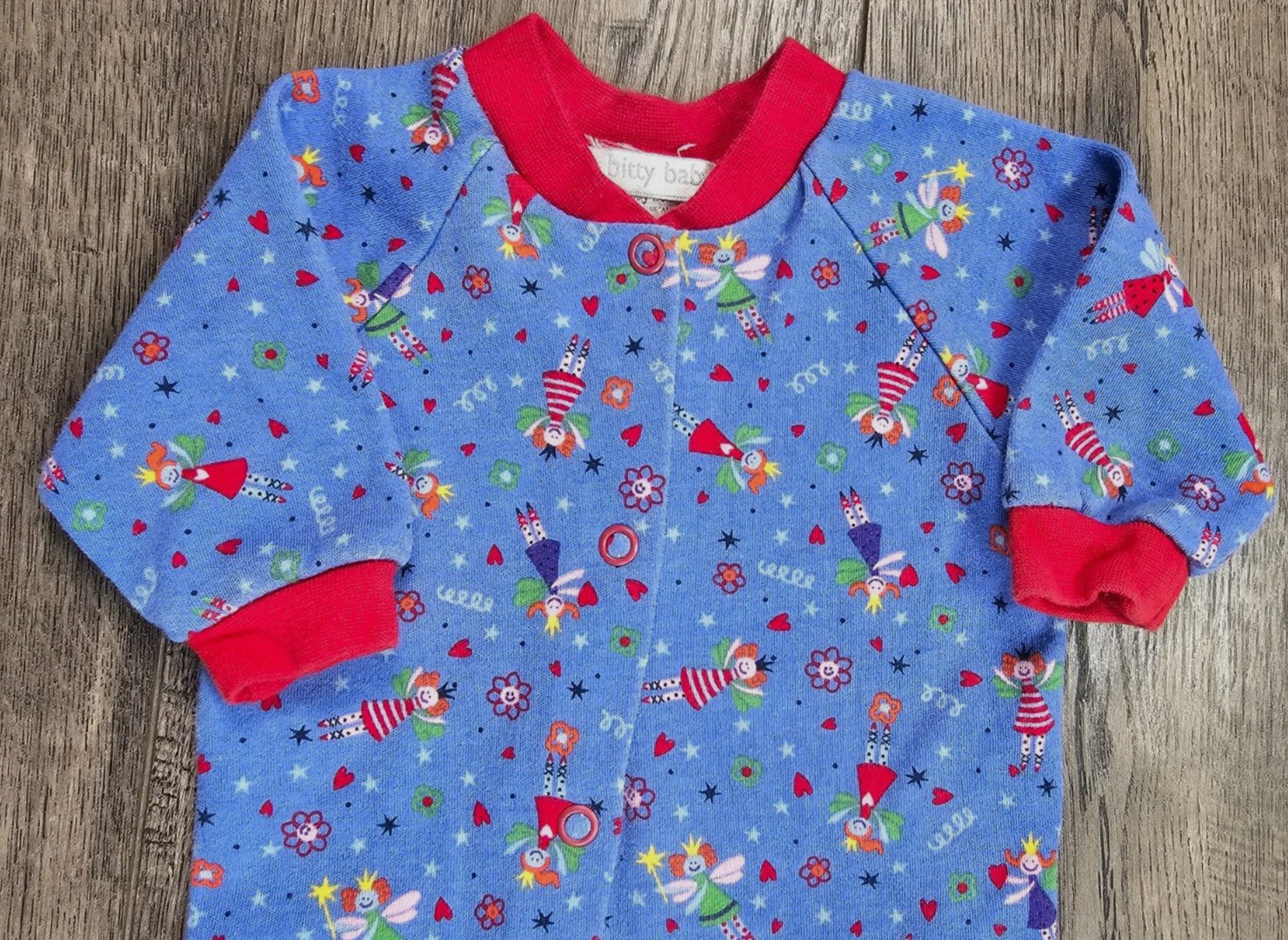 Baby Boy Clothes Itty Bitty Baby Preemie 5-7lbs Blue Fairy Footed Outfit