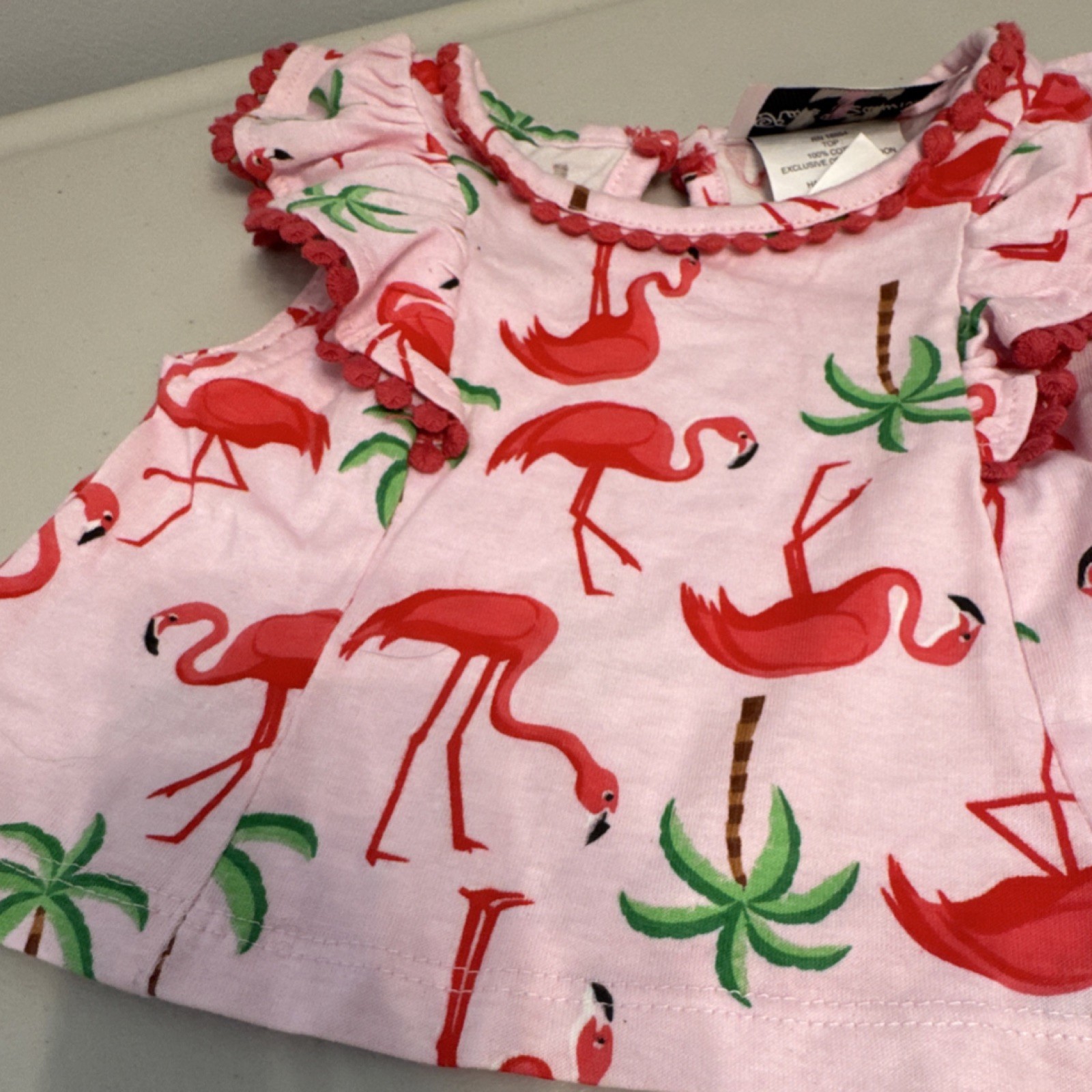 Rare Editions Baby Girls 3-6M Shorts Set Pink