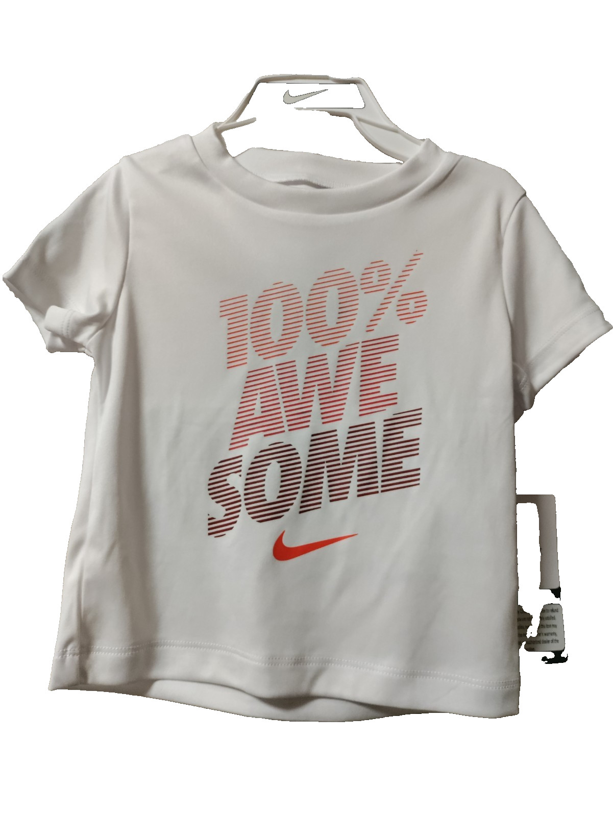 Nike Boys White/Black 2-Piece Set “JUST DO IT” T-shirt & Short Size 12 Months