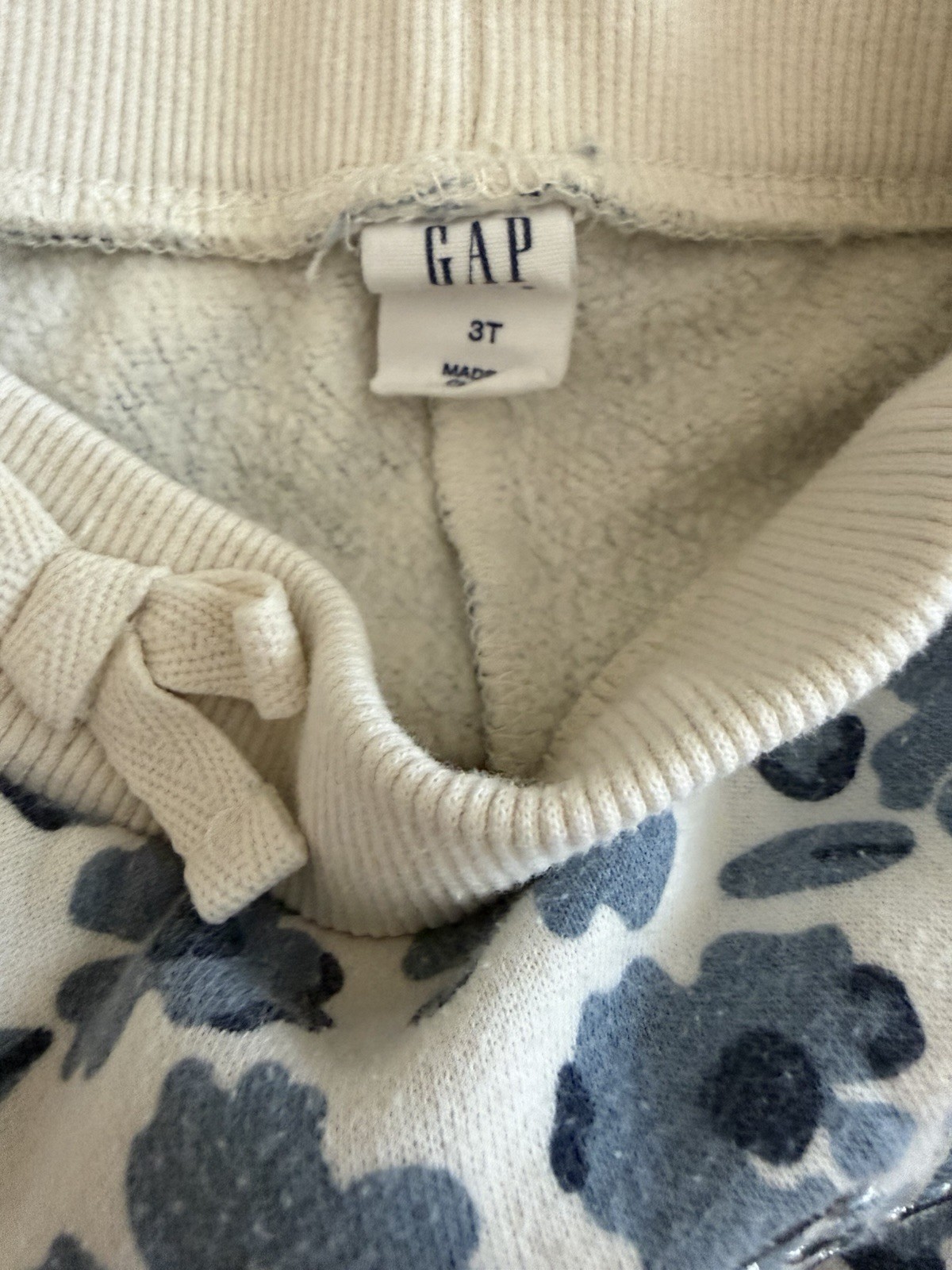 Gap Kids Girls 3T 2pc Floral Logo Pullover Sweatshirt & Jogger Pants Set