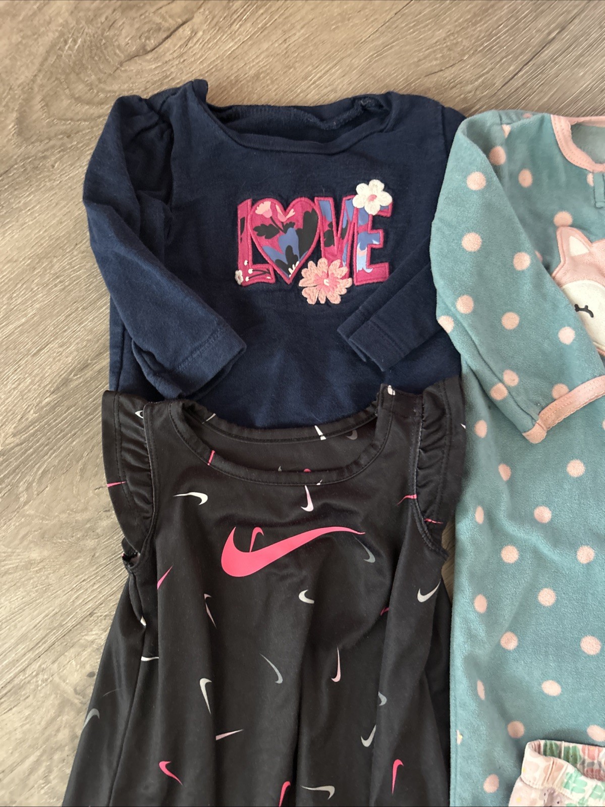9 Month Baby Girl Clothing Lot, 9 Items, Carter’s, Nike, Bundles, Dress, Pants