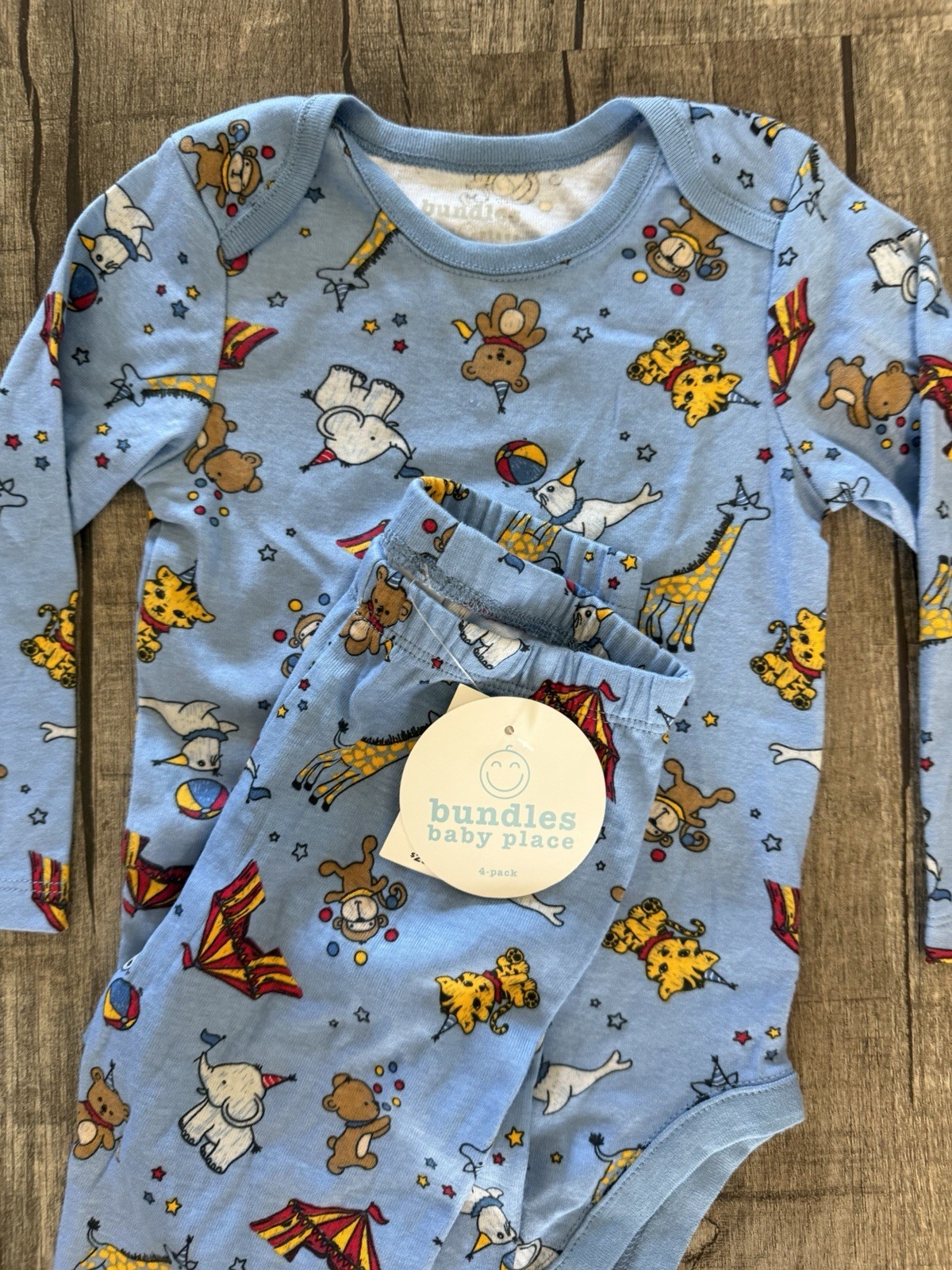 NWT Bundles Baby Place 12-18 Months Set Circus Zoo Carnival Monkey Shirt Pants