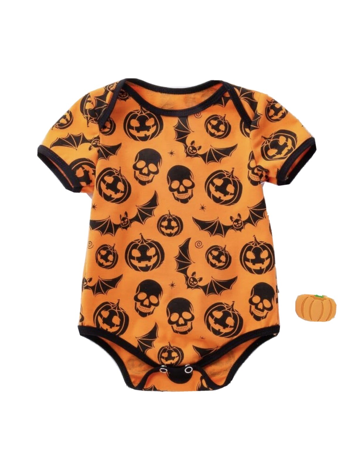 Baby Unisex Contrast Halloween Print Bodysuit