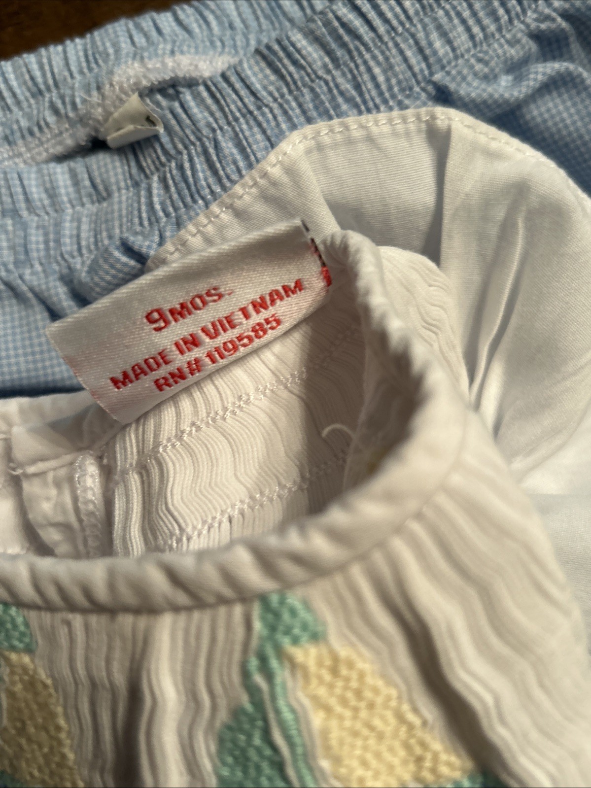 Mom & Me Smocked Sailboat Flutter Sleeve Outfit/Set 9 Months