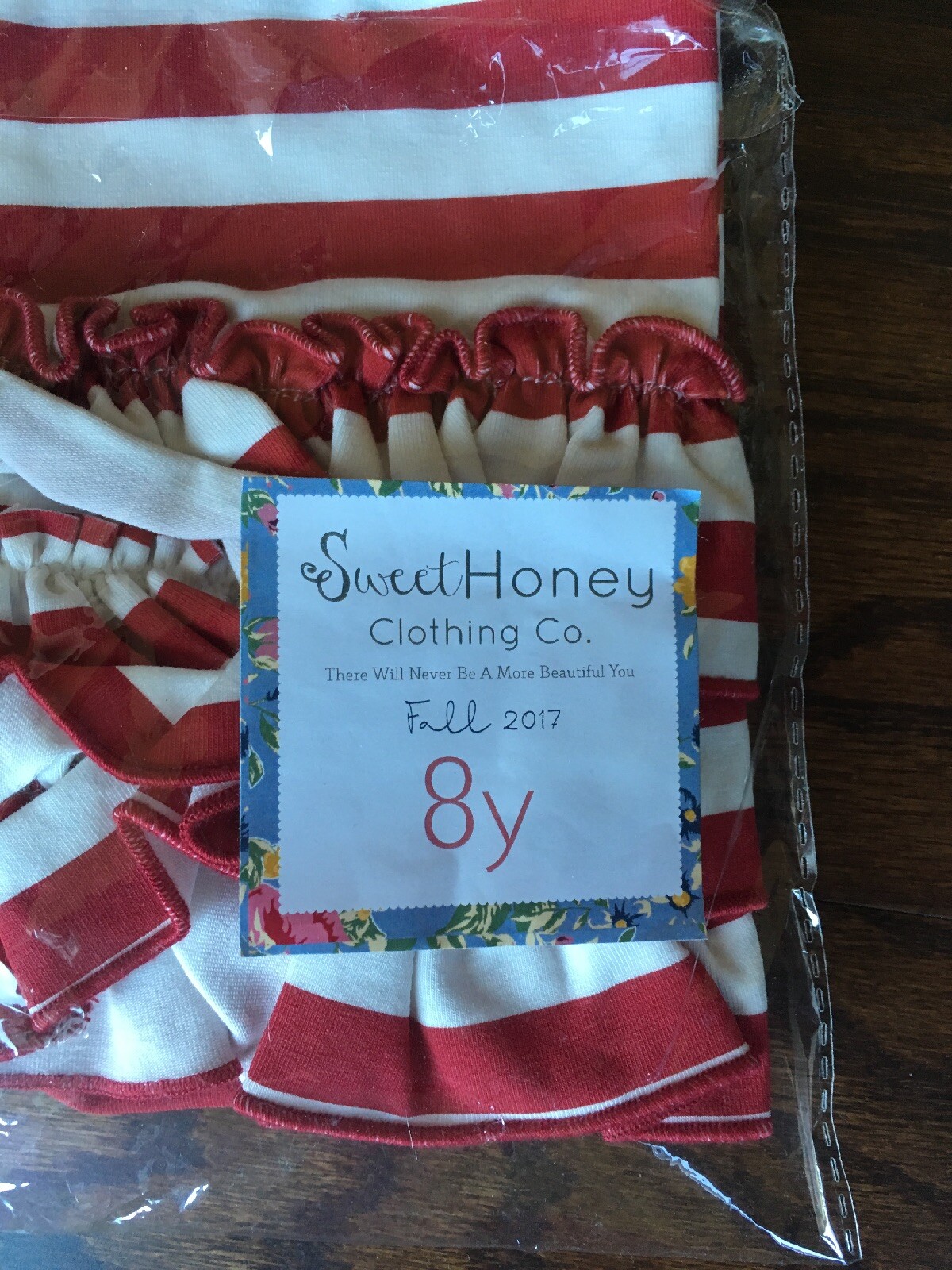 Girls Sweet Honey Fall 2017 Ruffled Leggings New In Bag Size 8