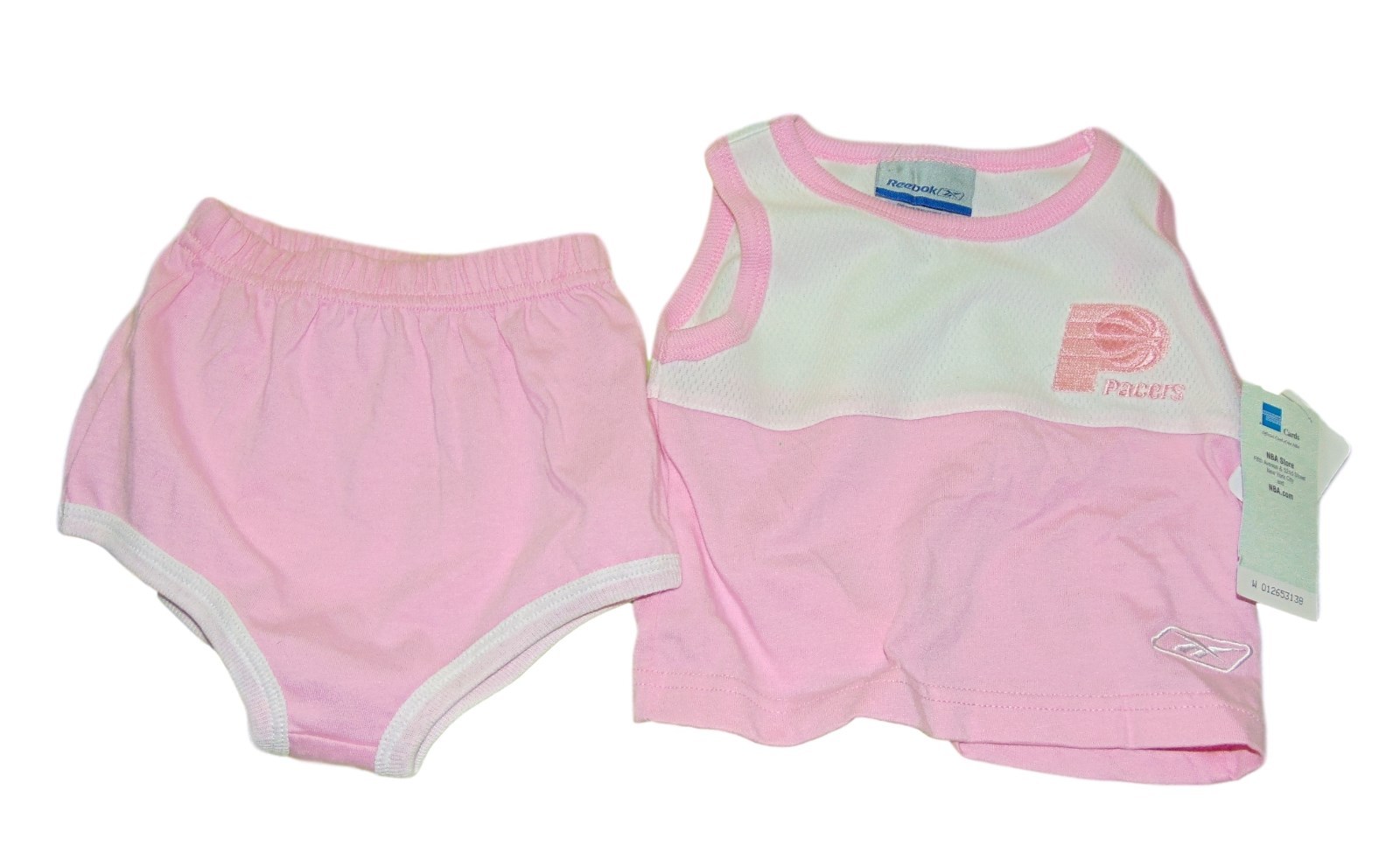 Reebok Indiana Pacers 2 Piece Outfit 18 Months Pink Tank Top Shorts Set