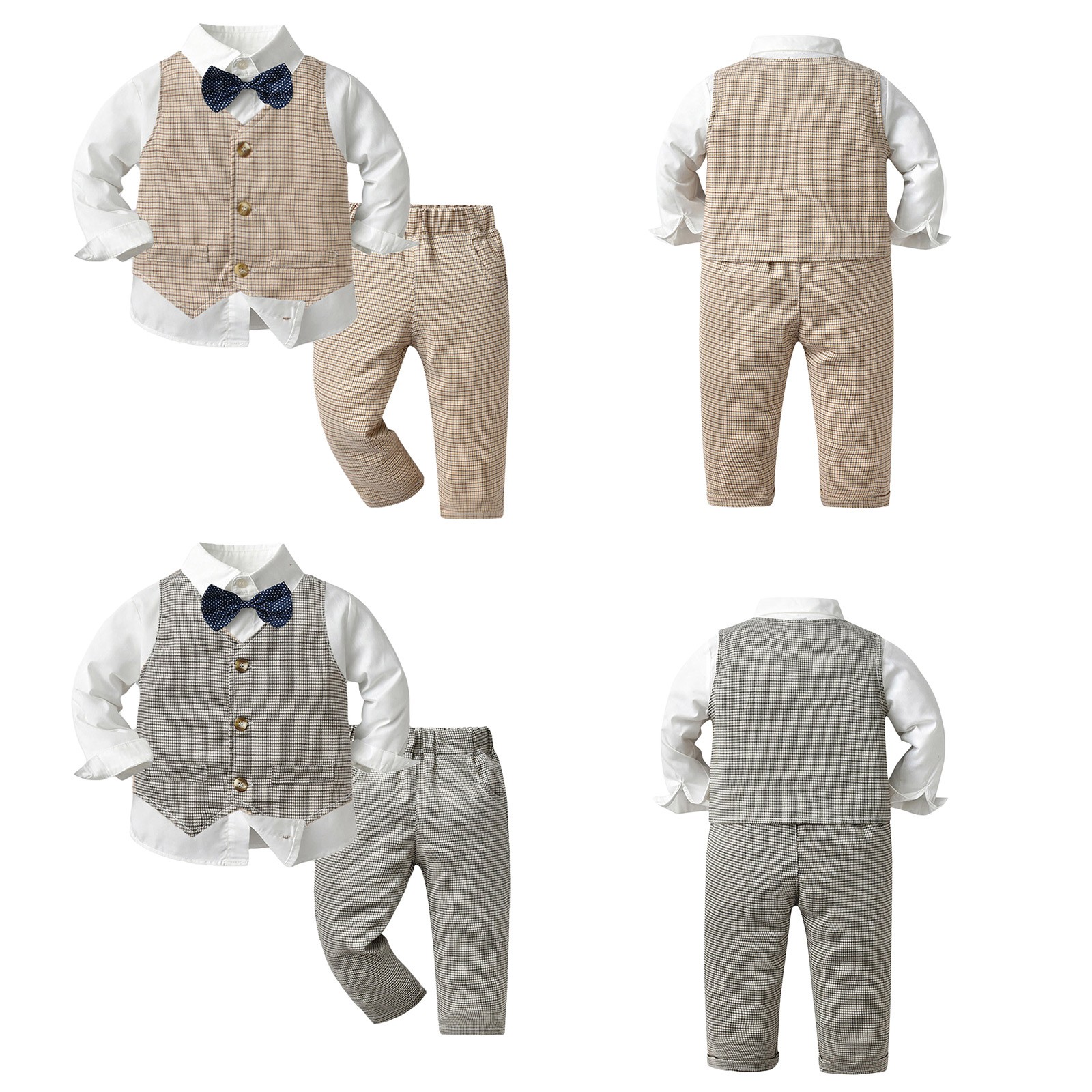 Baby Boys Formal Gentleman Wedding Suit Christening Baptism Outfit Birthday