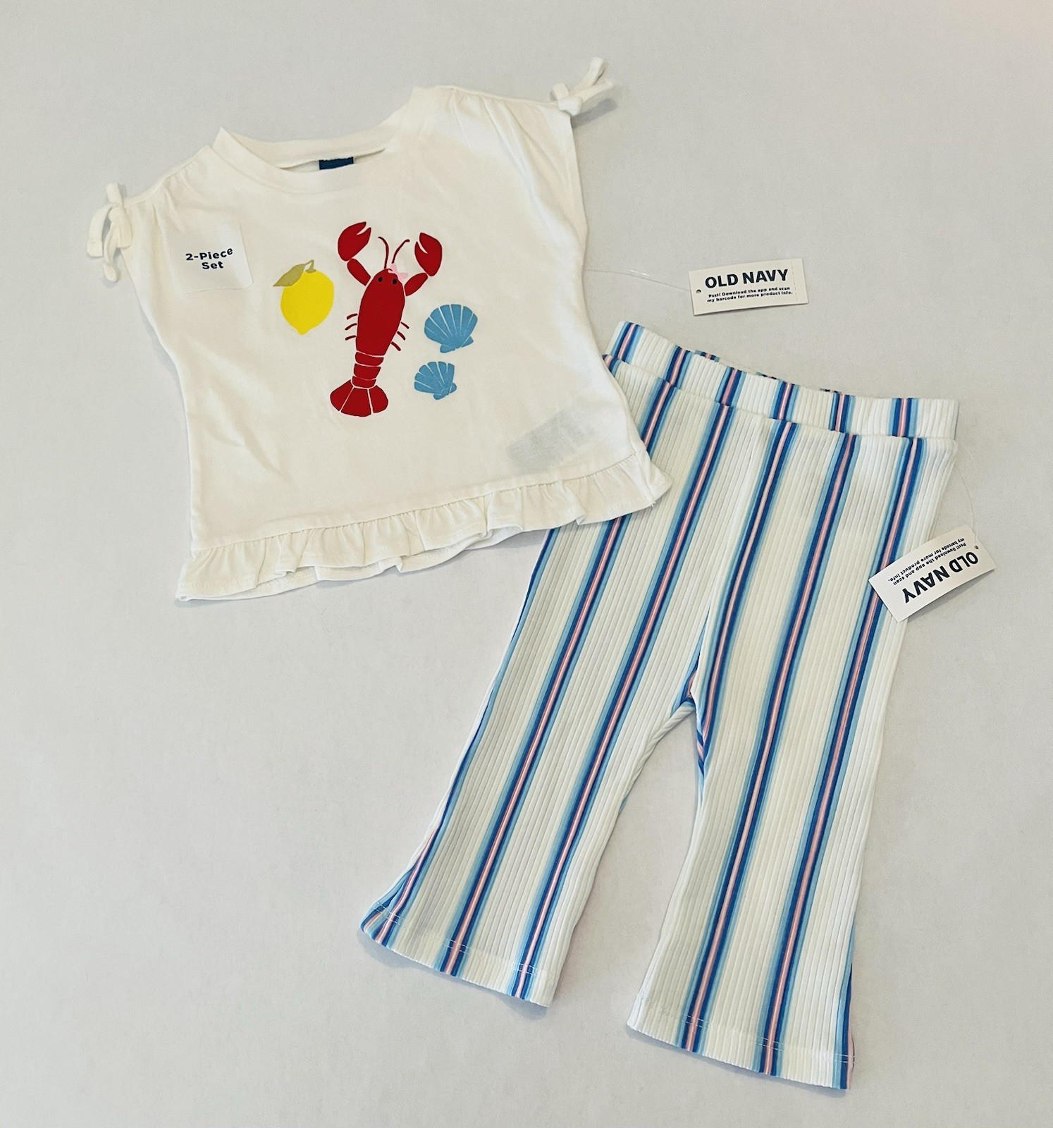 Old Navy Baby Girl 3-6 Months Pants Shirt 2 PC Set Cute Outfit New
