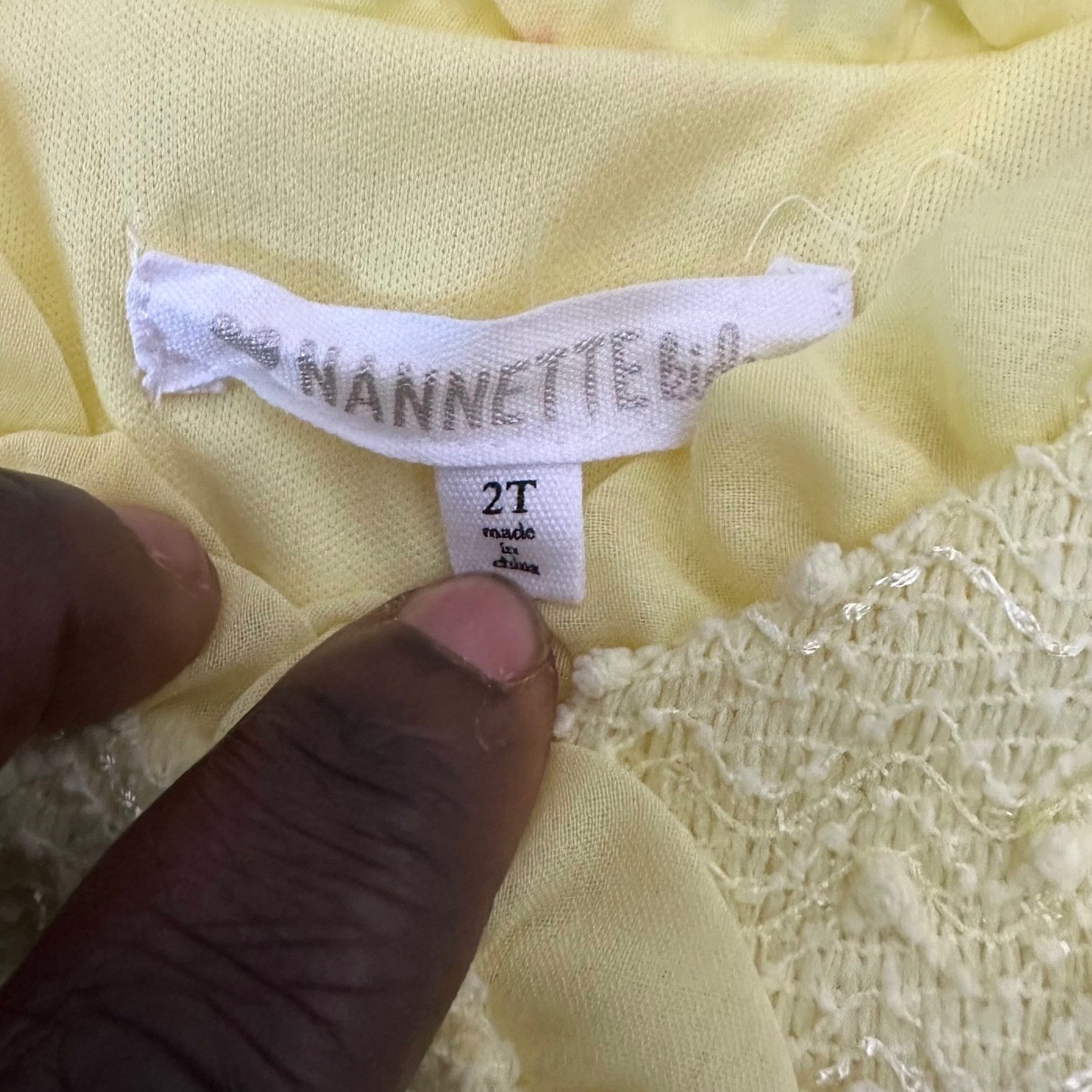 Nannette Kids Toddler Girls Yellow Tulle Dress and Textured Coat Set Size 2T