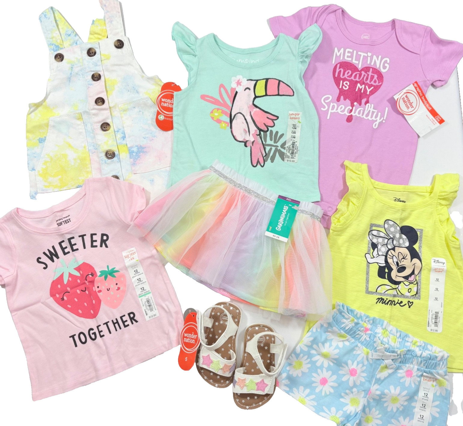 BABY GIRL CLOTHING LOT SIZE 12 MONTHS / NWT / 9 PIECES/ LOT #10