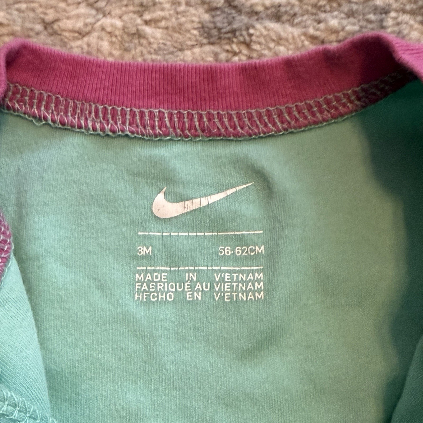 Nike Baby Girl Outfit Bundle 3 Pack 0-6M Footed Sleepers Bodysuit Set