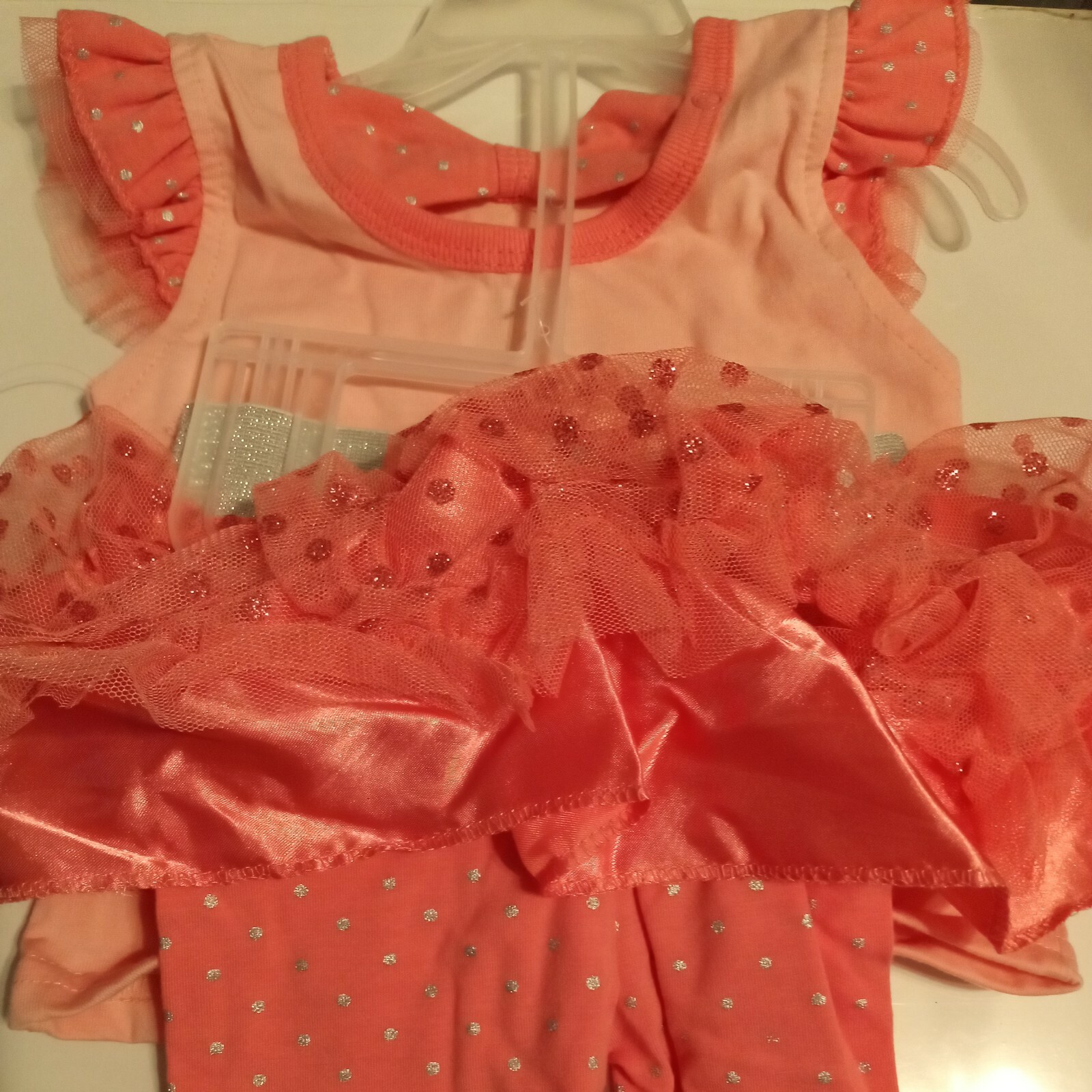 DDG Darlings Girls Pink Little Princess 2 Piece Top & Tutu Leggings 12 Months